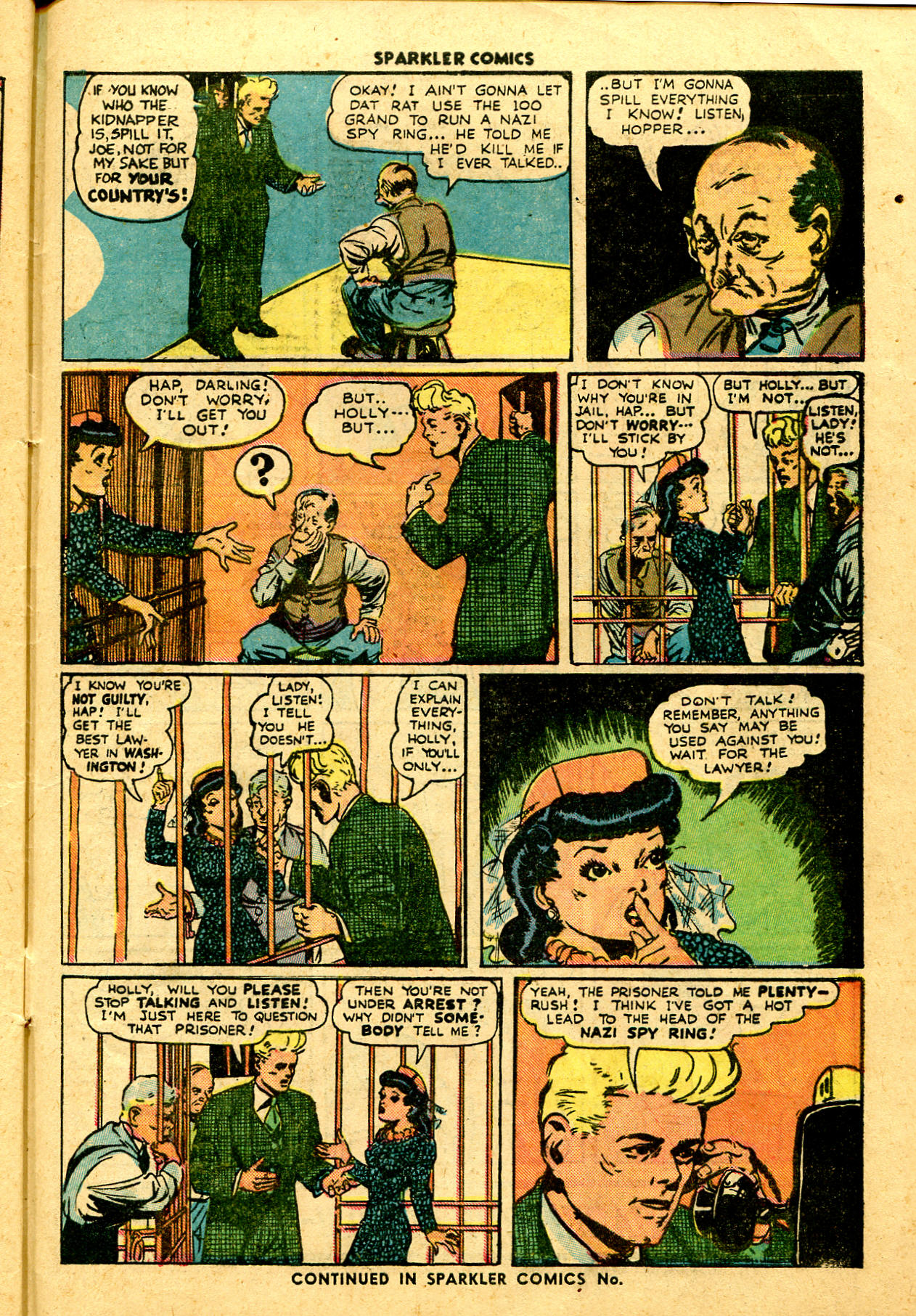 Read online Sparkler Comics comic -  Issue #38 - 39