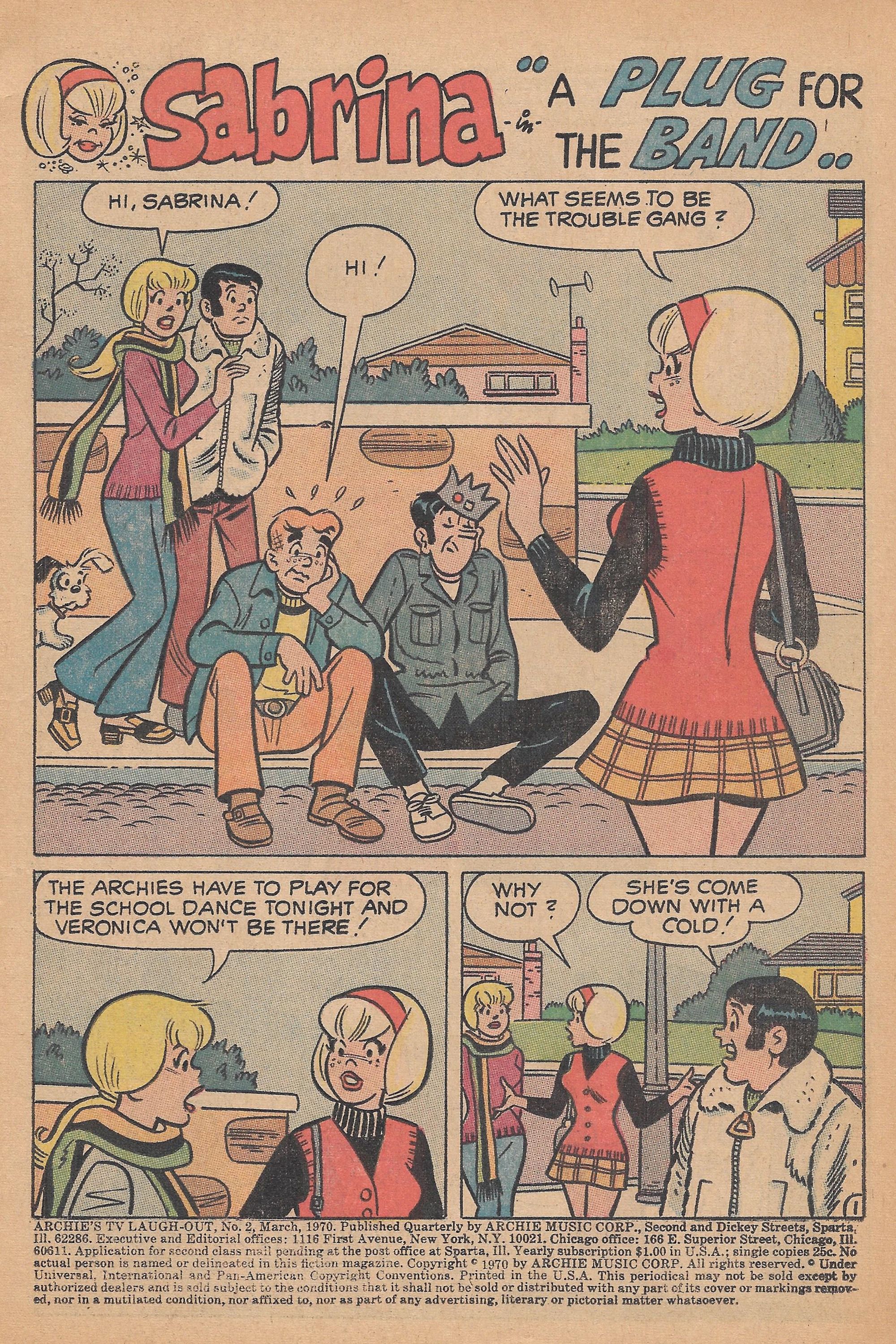 Read online Archie's TV Laugh-Out comic -  Issue #2 - 3