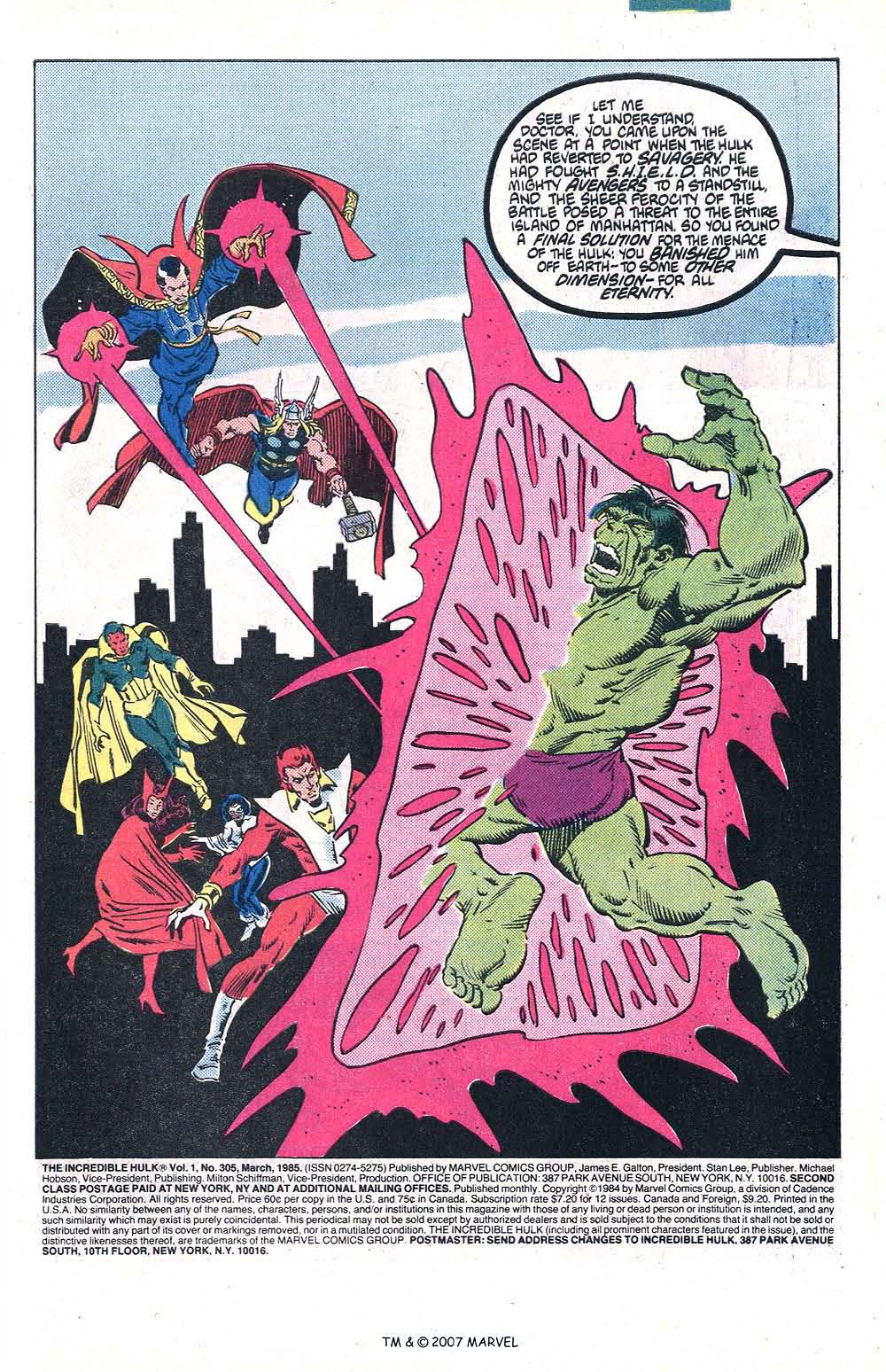 Read online The Incredible Hulk (1968) comic -  Issue #305 - 3