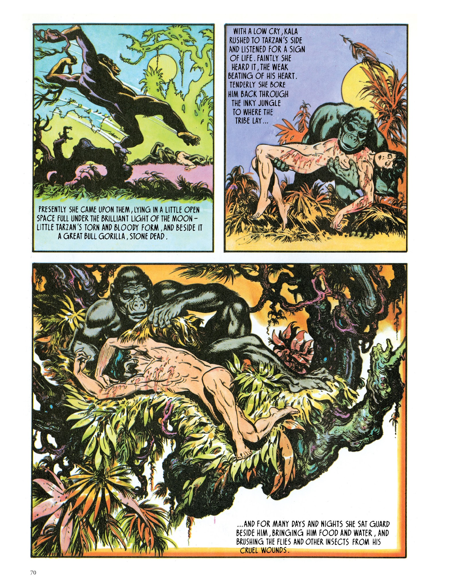 Read online Edgar Rice Burroughs' Tarzan: Burne Hogarth's Lord of the Jungle comic -  Issue # TPB - 72