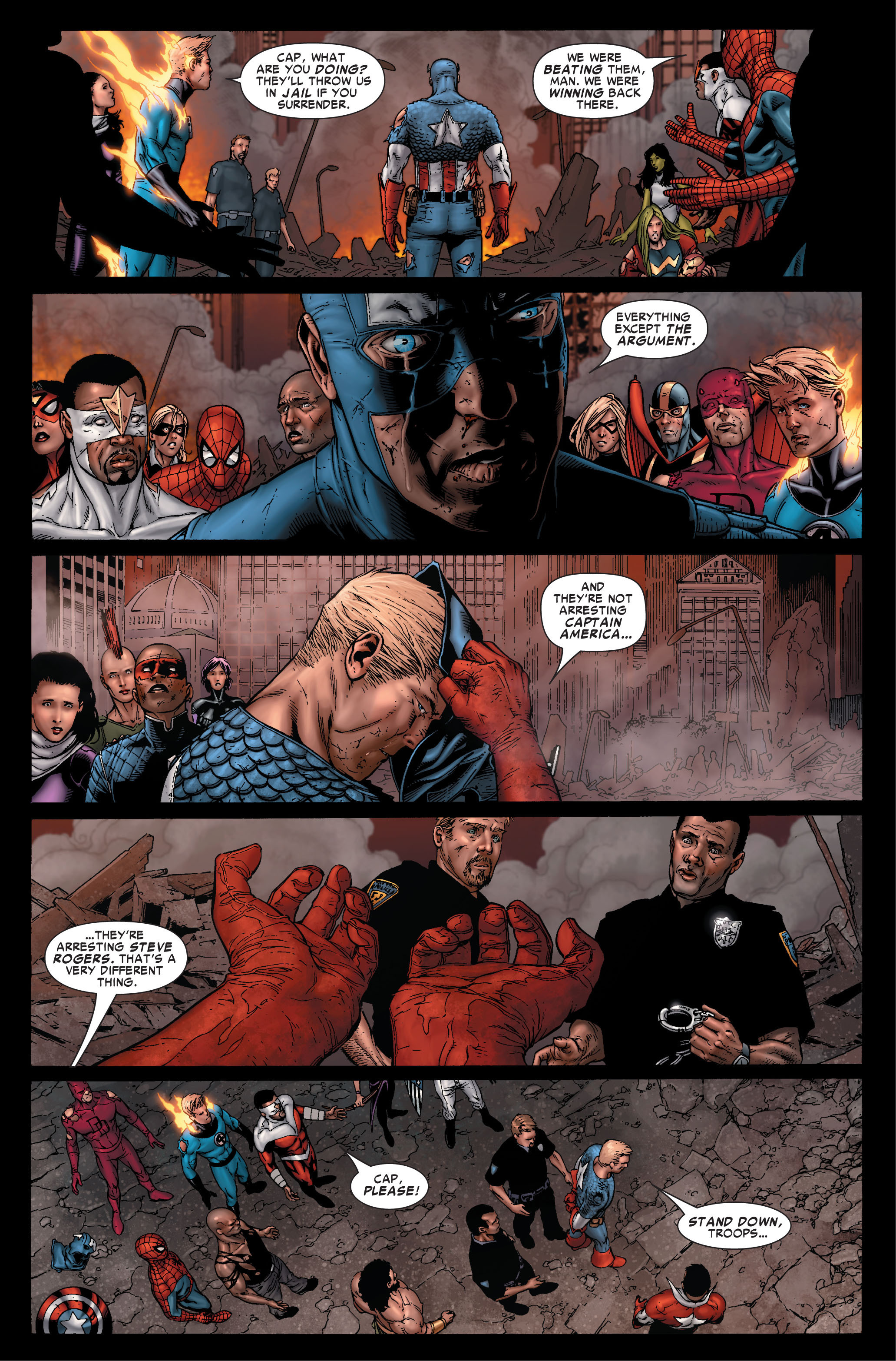 Read online Civil War (2006) comic -  Issue #7 - 23