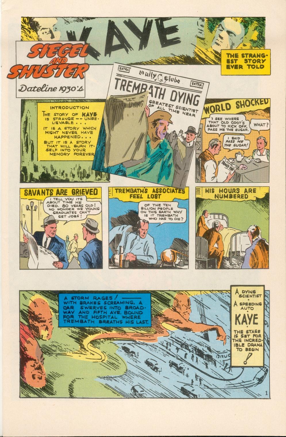 Read online Siegel and Shuster: Dateline 1930's comic -  Issue #1 - 3