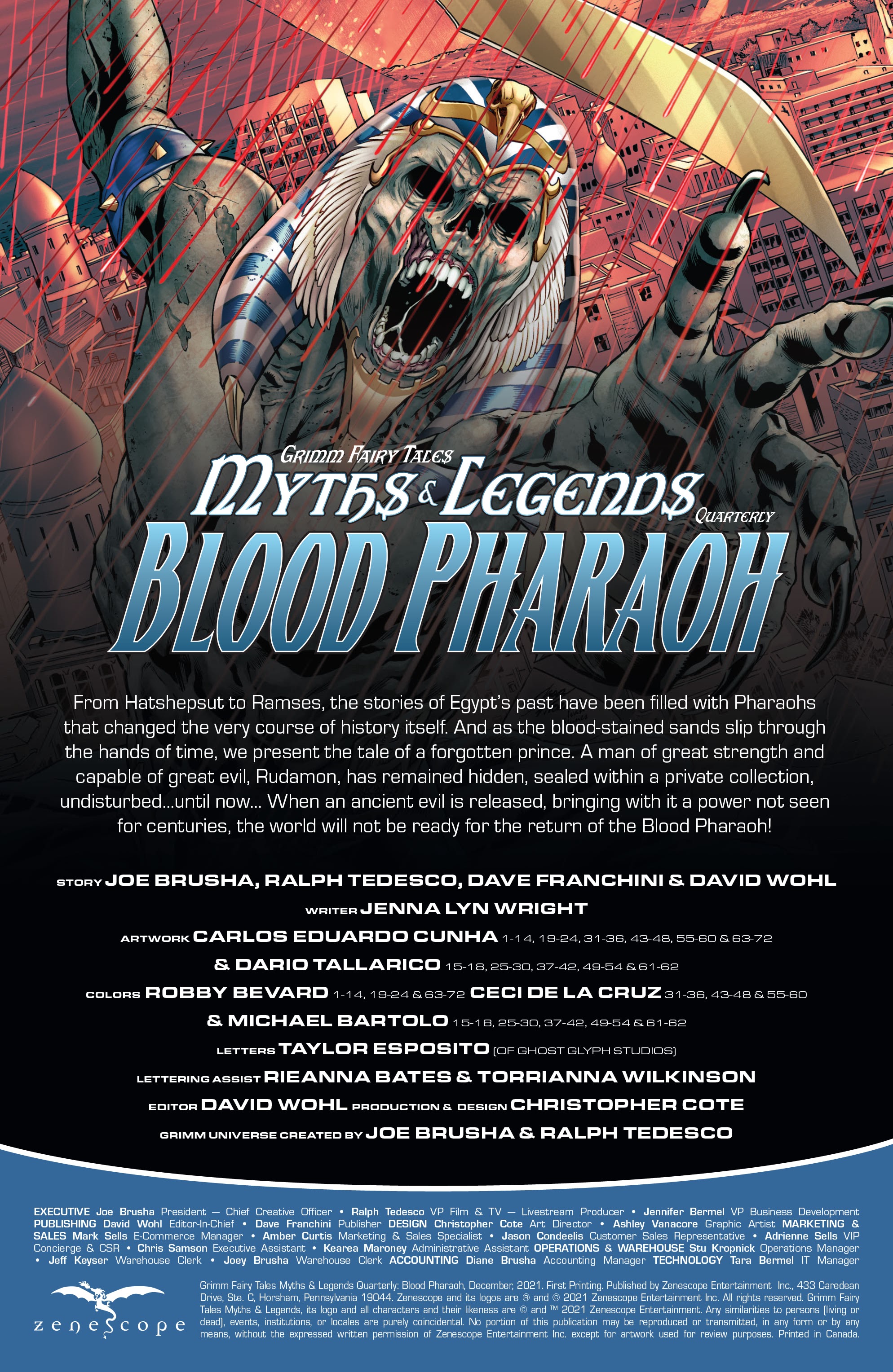 Read online Myths & Legends Quarterly: Blood Pharaoh comic -  Issue # Full - 2