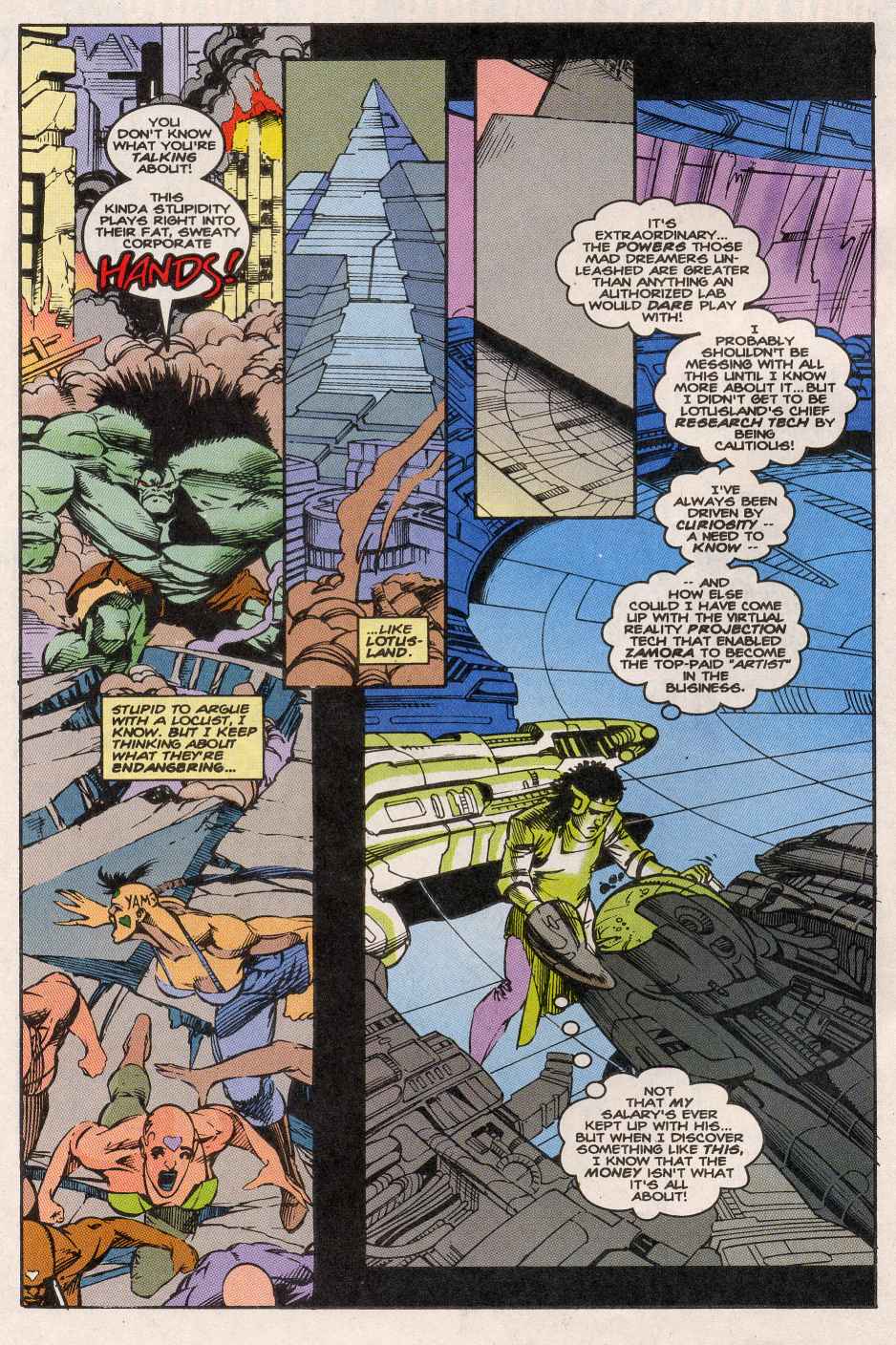 Read online Hulk 2099 comic -  Issue #5 - 6