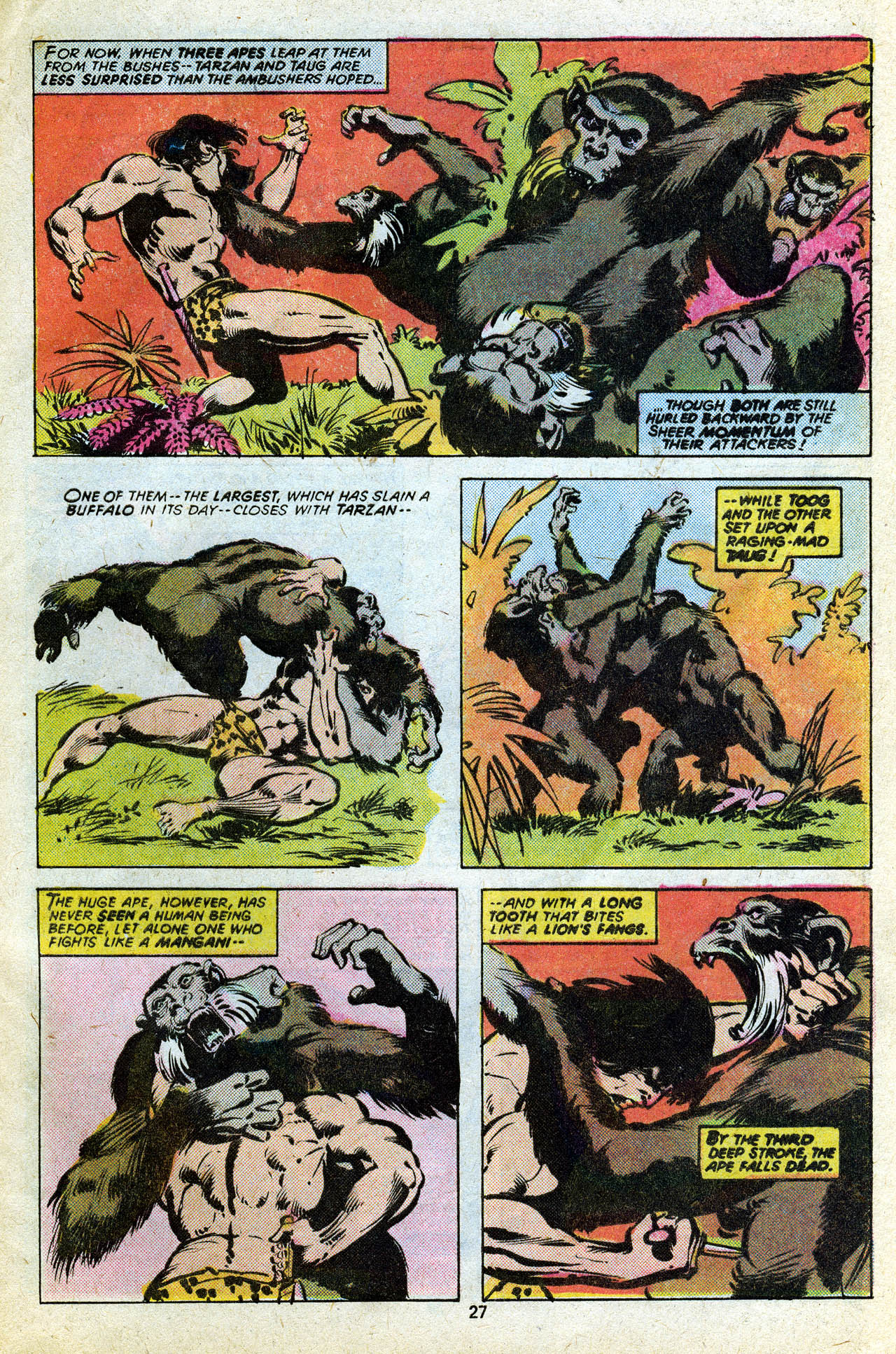 Read online Tarzan (1977) comic -  Issue #14 - 28