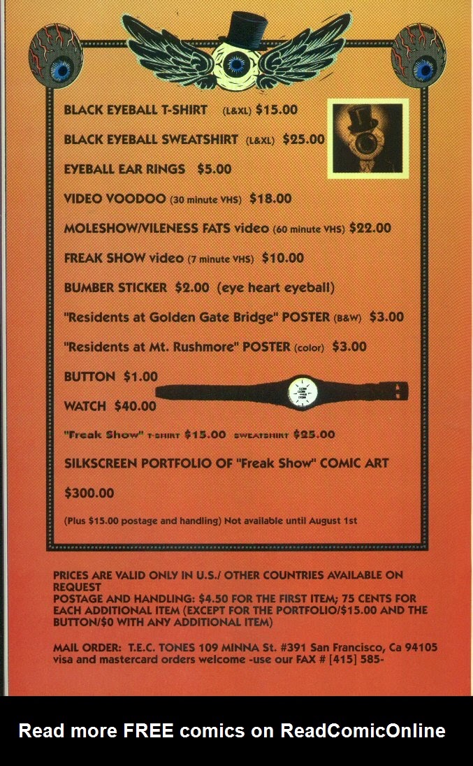 Read online The Residents: Freak Show comic -  Issue # TPB - 80