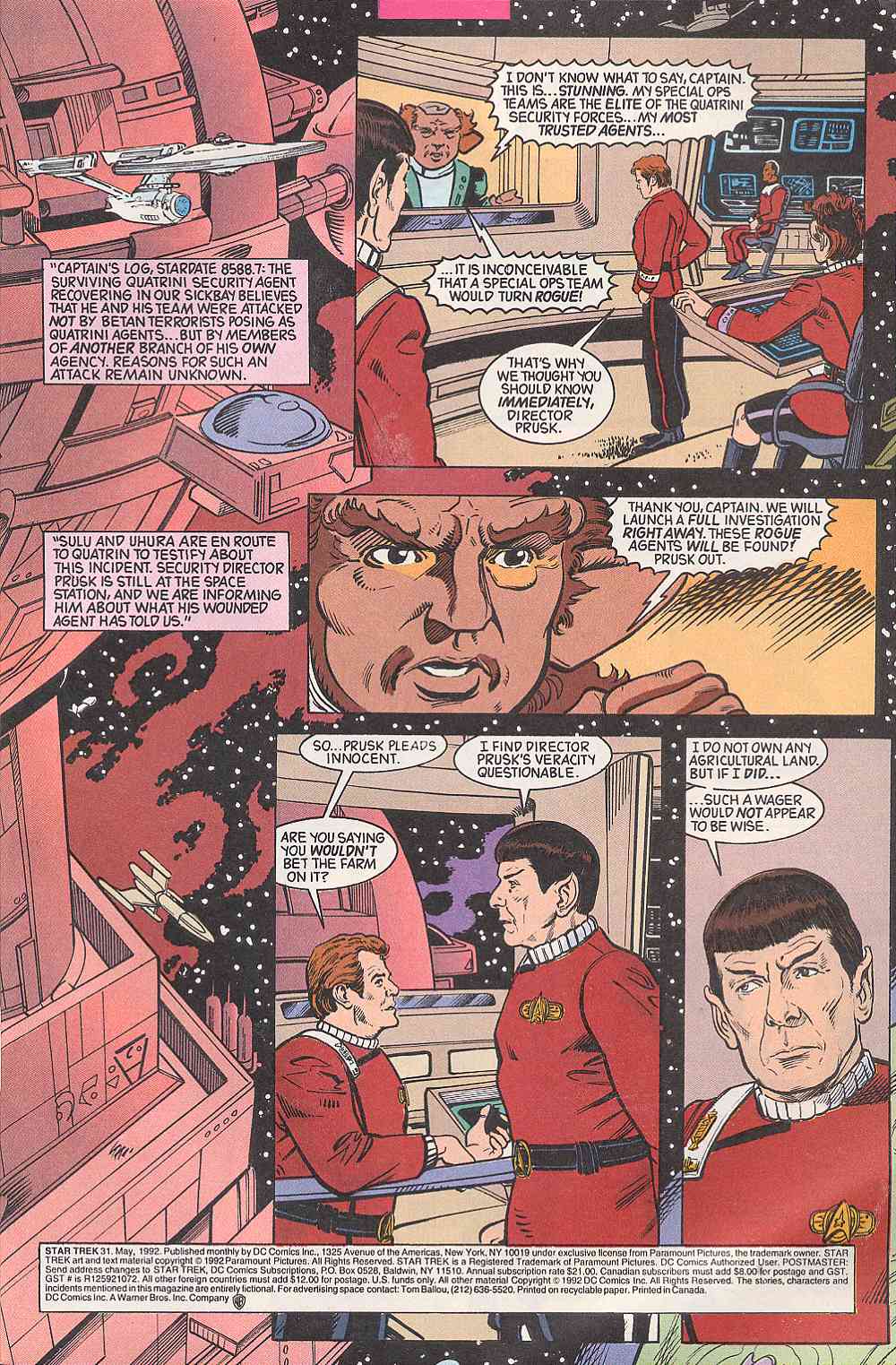 Read online Star Trek (1989) comic -  Issue #31 - 2
