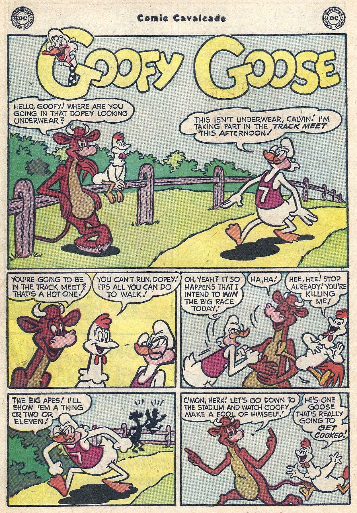 Read online Comic Cavalcade comic -  Issue #56 - 58