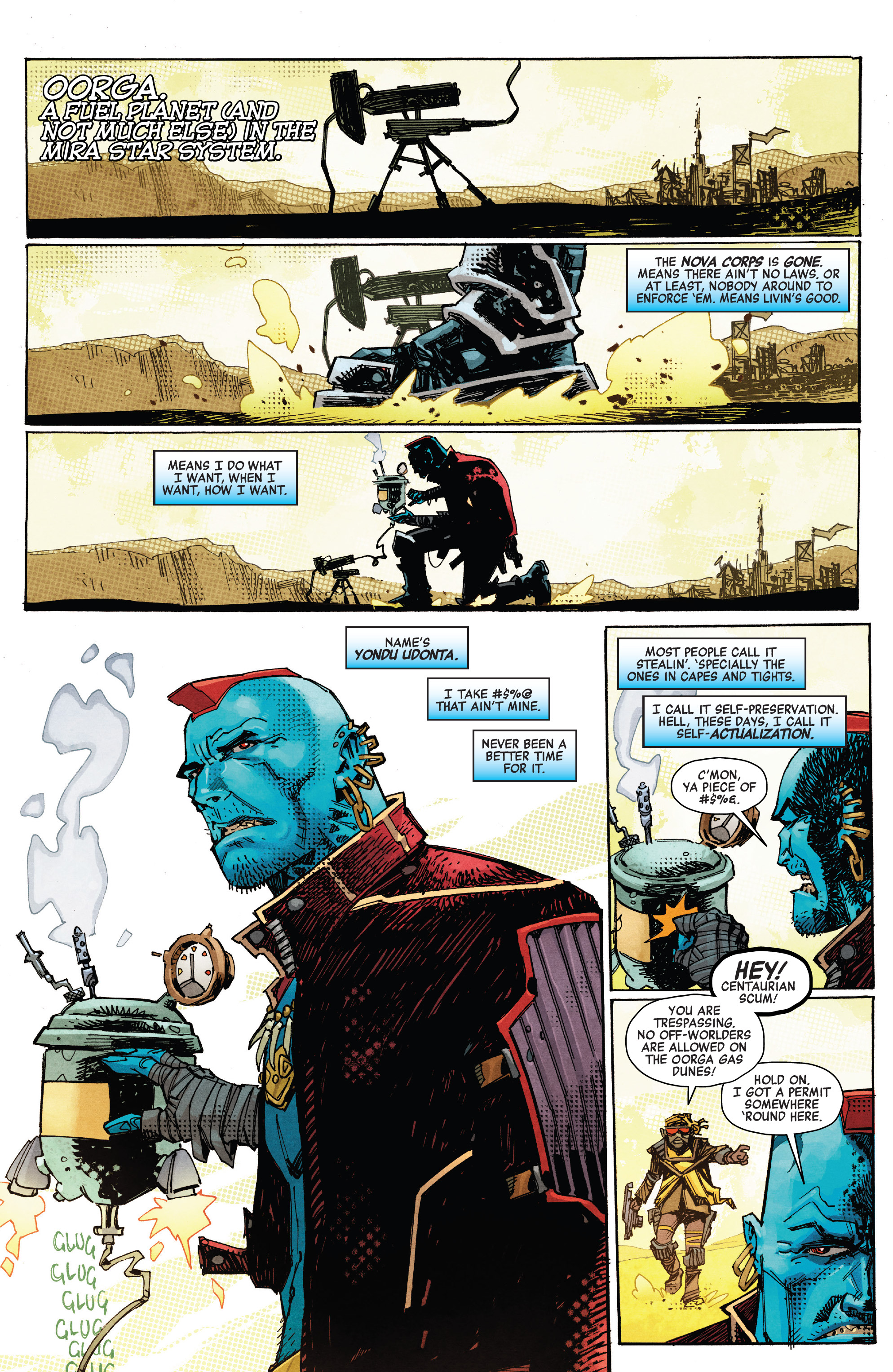 Read online Yondu comic -  Issue #1 - 2