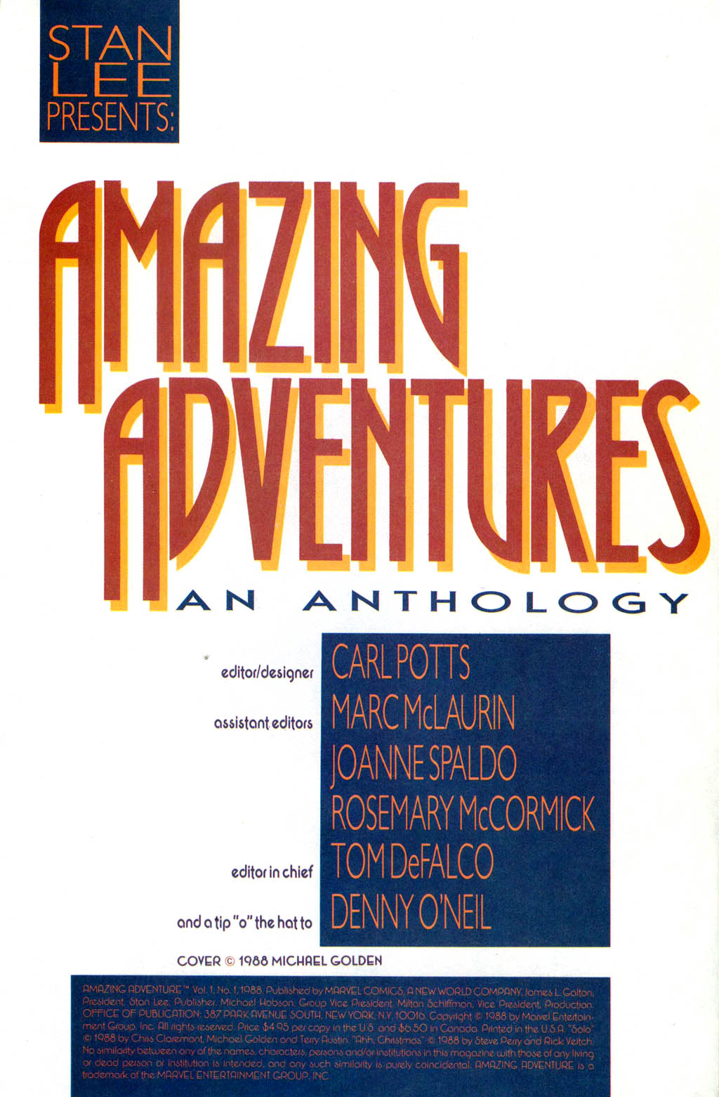 Read online Amazing Adventures (1988) comic -  Issue # Full - 3