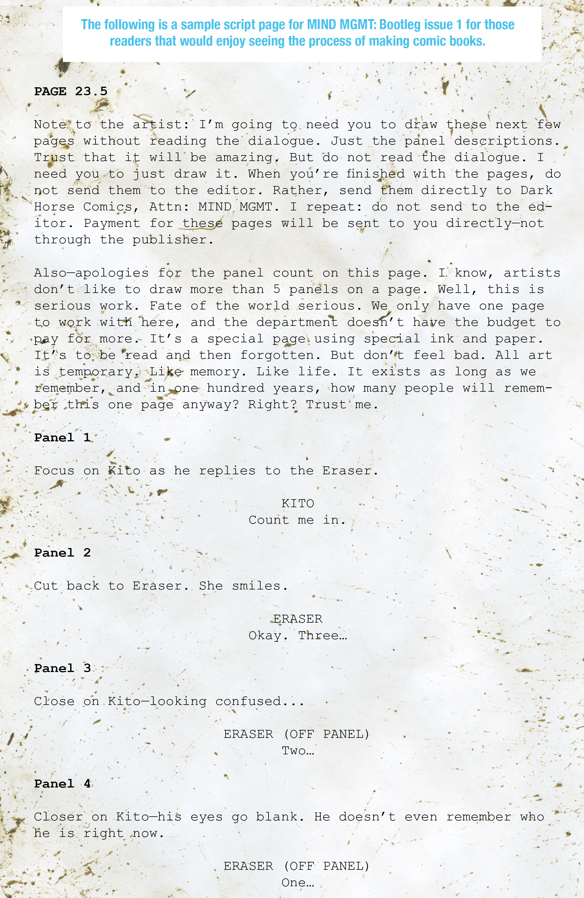 Read online Mind MGMT: Bootleg comic -  Issue #1 - 27