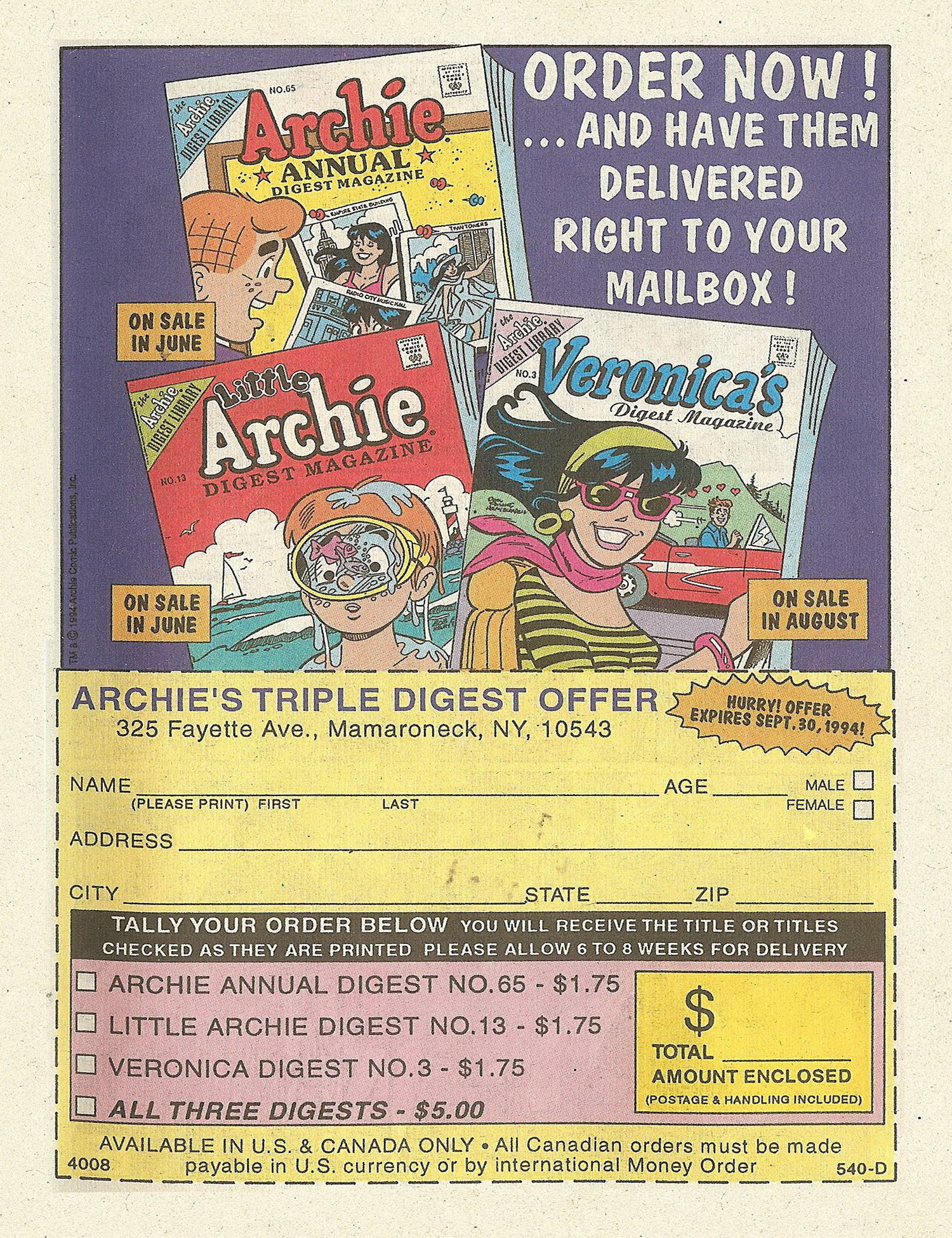Read online Betty and Veronica Digest Magazine comic -  Issue #70 - 43
