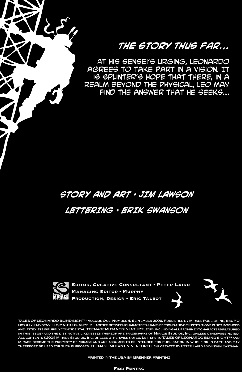 Read online Tales of Leonardo Blind Sight comic -  Issue #4 - 2