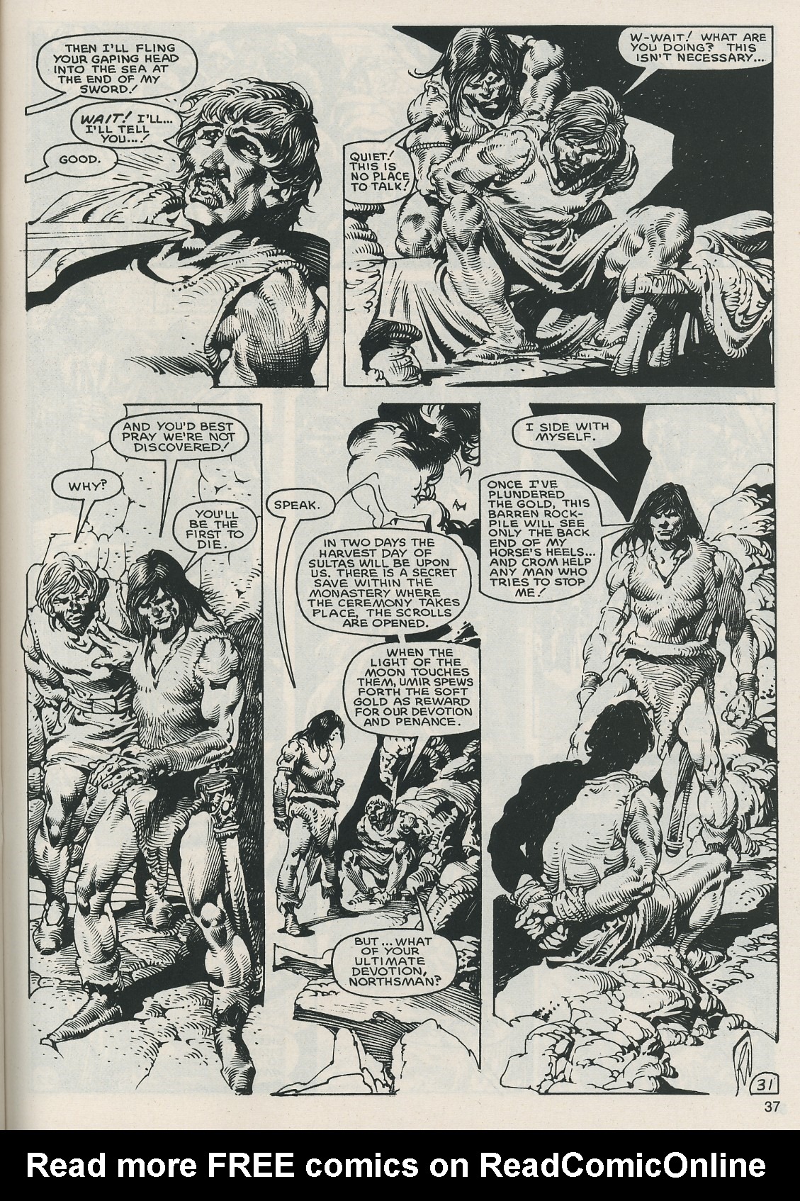 Read online The Savage Sword Of Conan comic -  Issue #121 - 37