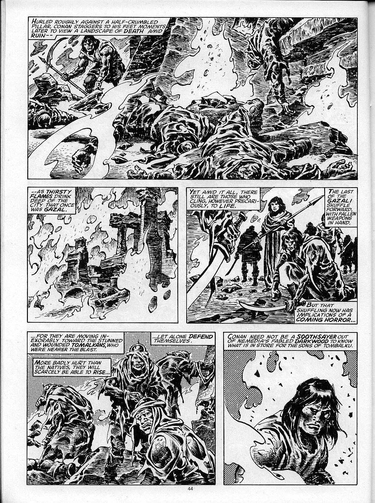 Read online The Savage Sword Of Conan comic -  Issue #204 - 46