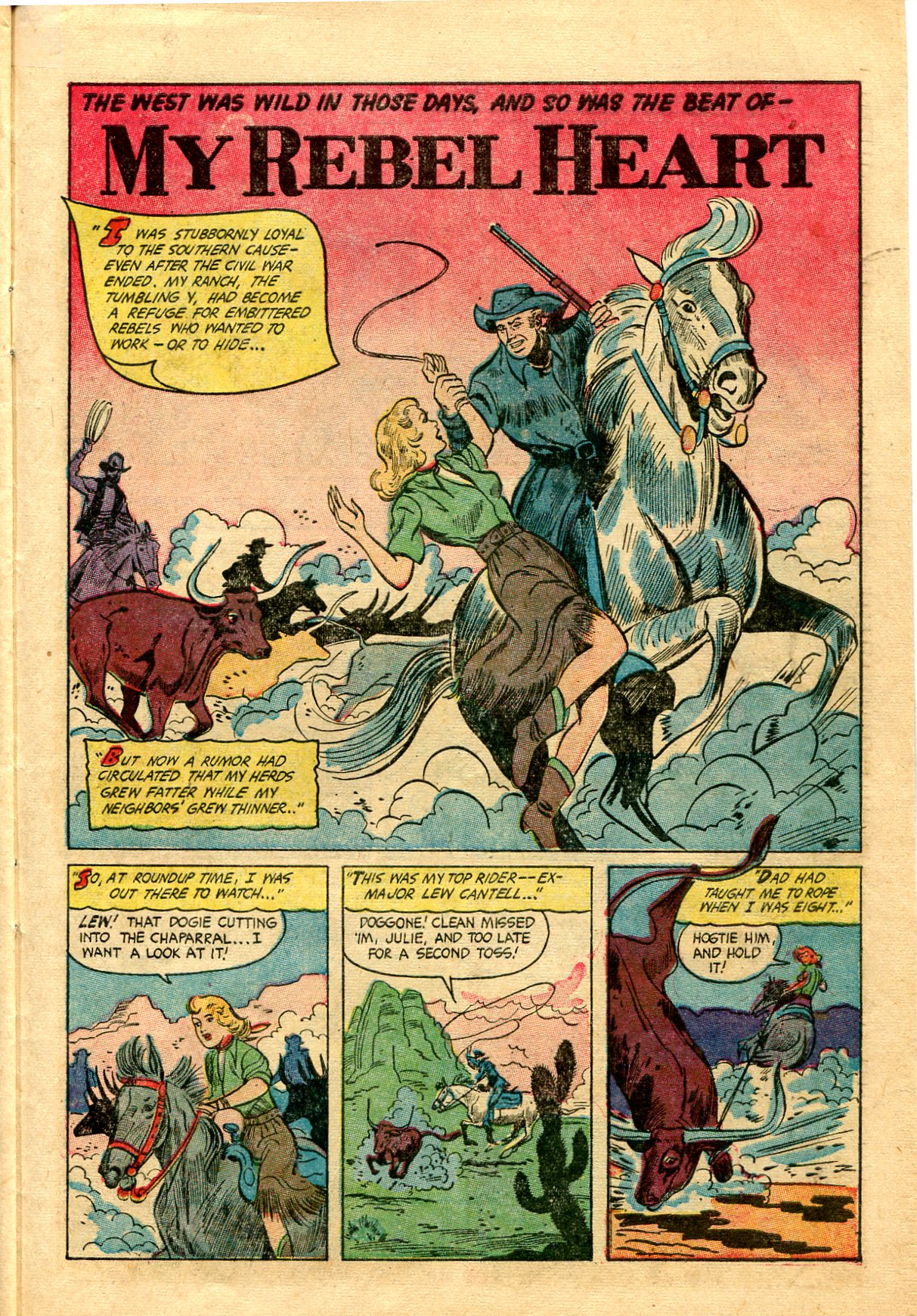 Read online Cowgirl Romances (1950) comic -  Issue #12 - 27