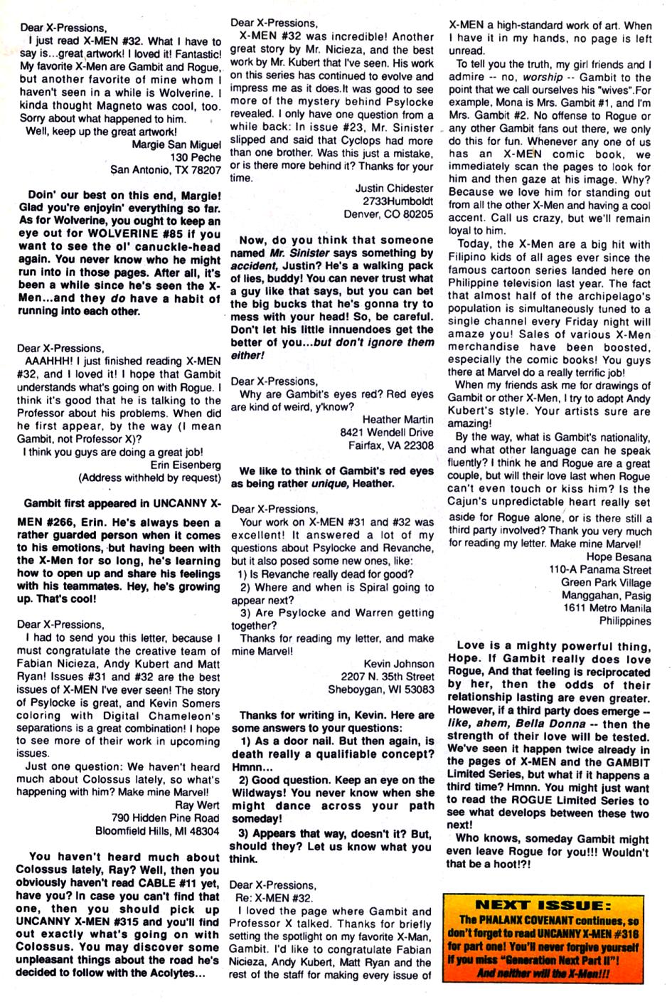 Read online X-Men (1991) comic -  Issue #35 - 24