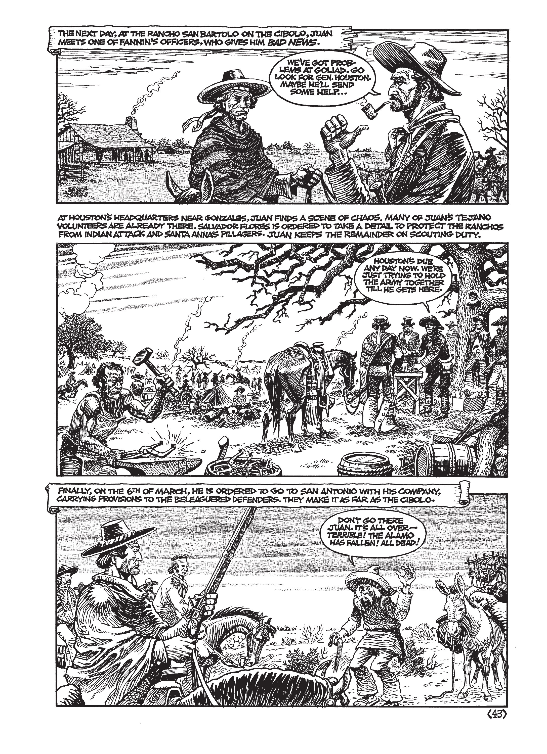 Read online Jack Jackson's American History: Los Tejanos and Lost Cause comic -  Issue # TPB (Part 1) - 47