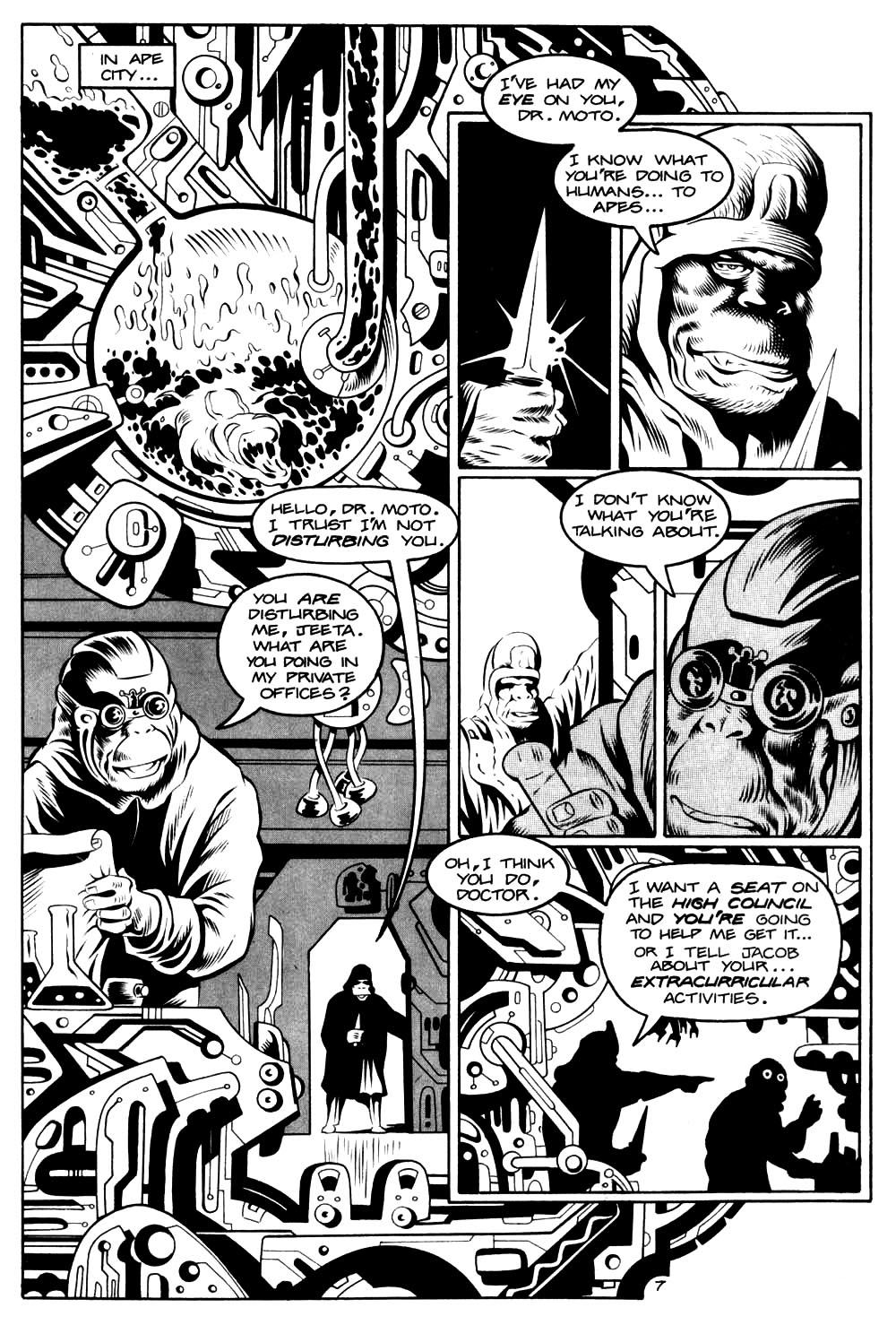 Read online Planet of the Apes (1990) comic -  Issue #9 - 9