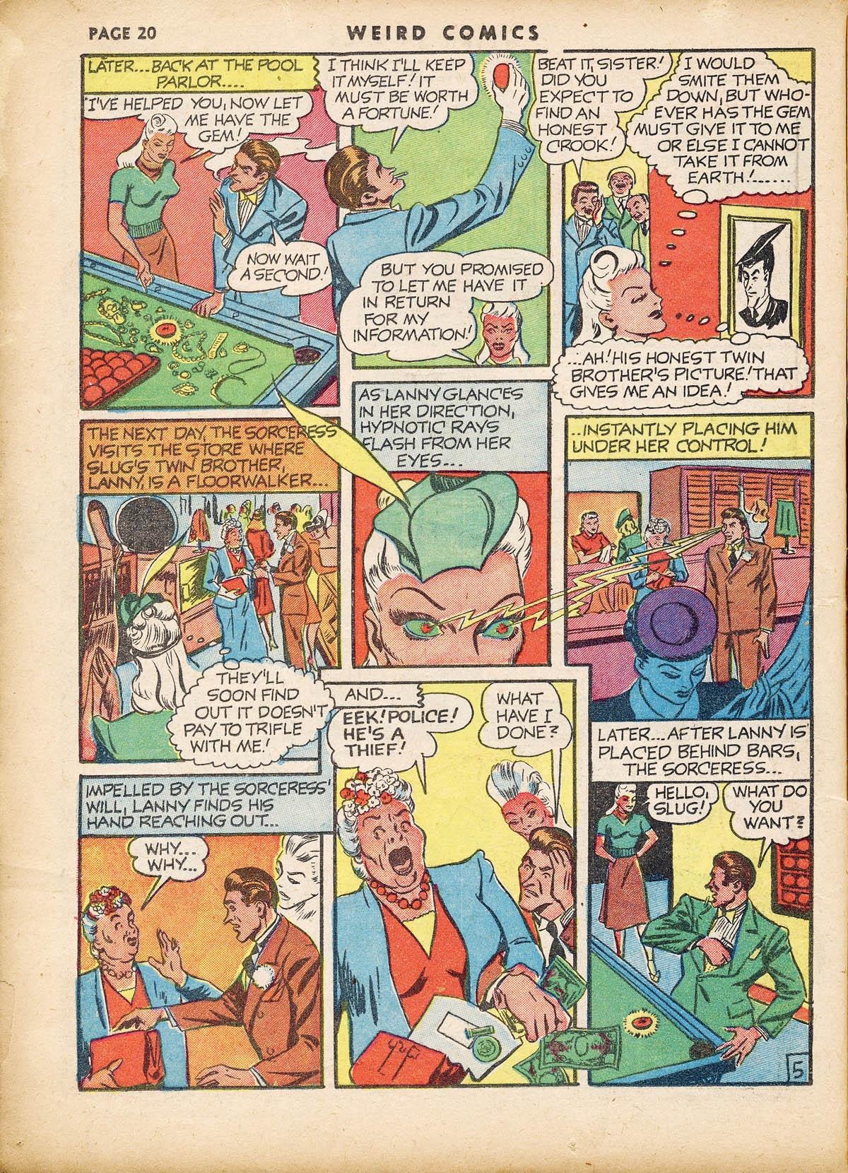 Read online Weird Comics comic -  Issue #19 - 22
