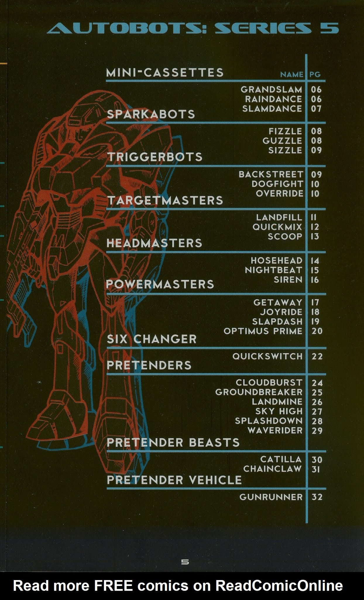 Read online Cybertronian: An Unofficial Transformers Recognition Guide comic -  Issue #4 - 7