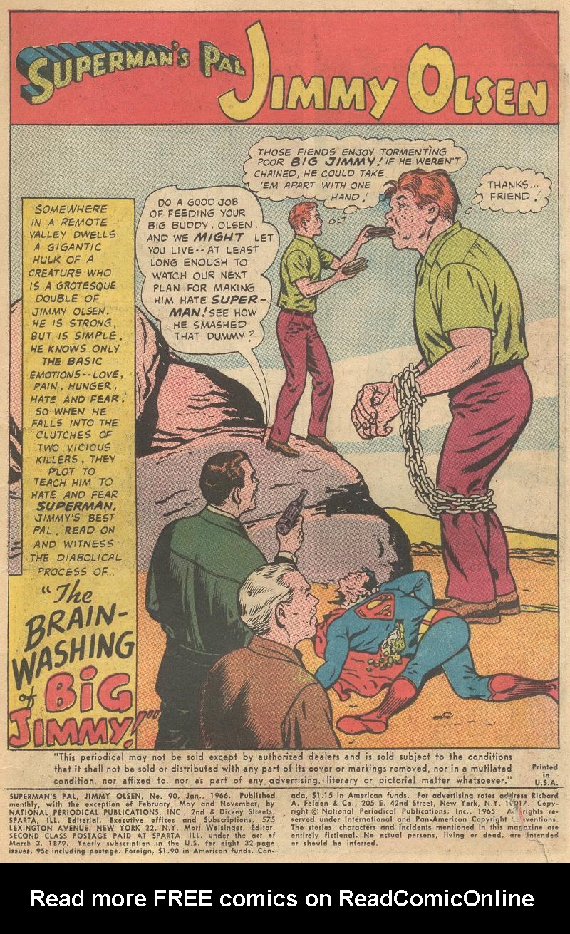 Read online Superman's Pal Jimmy Olsen comic -  Issue #90 - 3