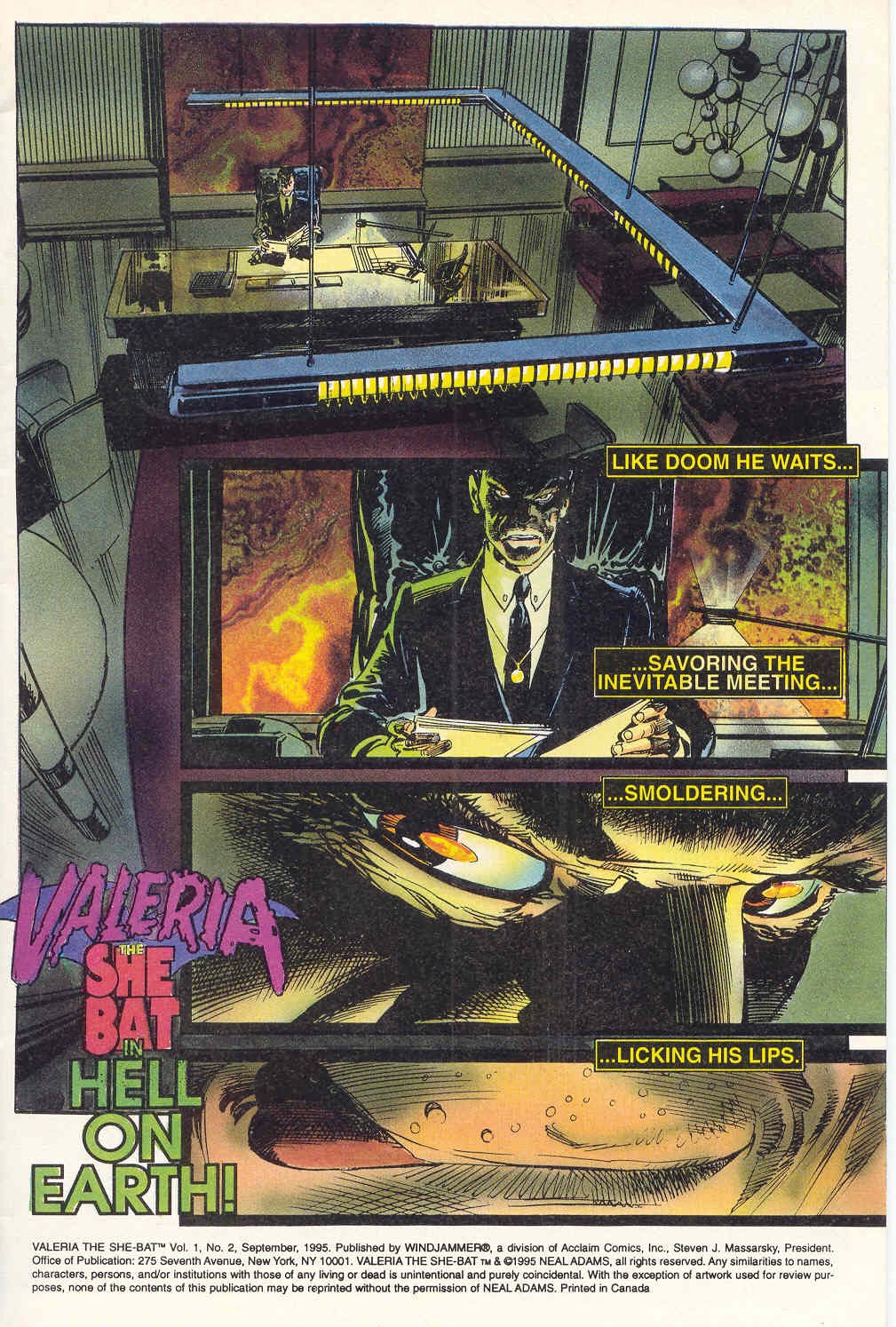 Read online Valeria, The She-Bat (1995) comic -  Issue #2 - 2