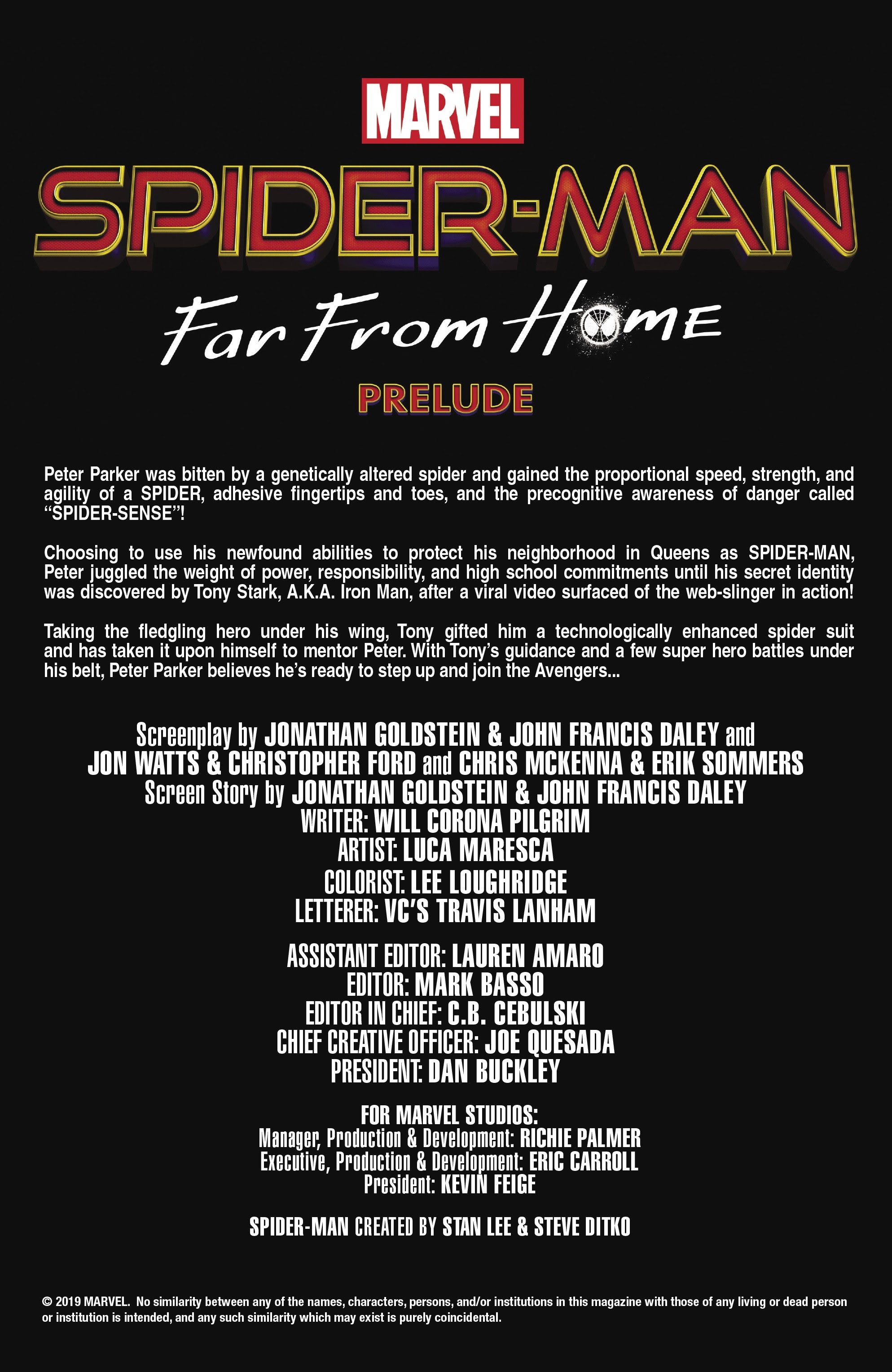 Read online Spider-Man: Far From Home Prelude comic -  Issue #1 - 2