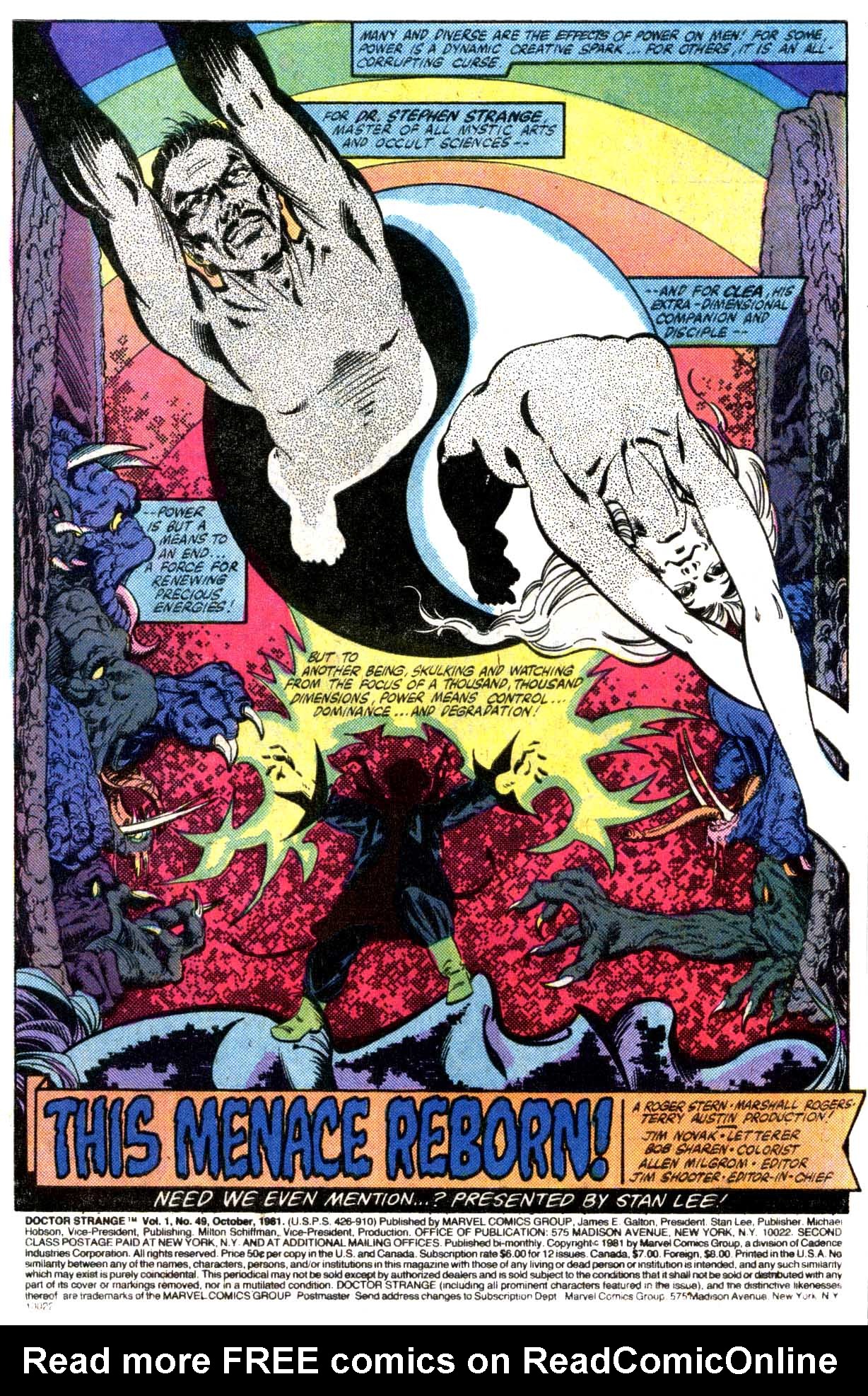 Read online Doctor Strange (1974) comic -  Issue #49 - 2
