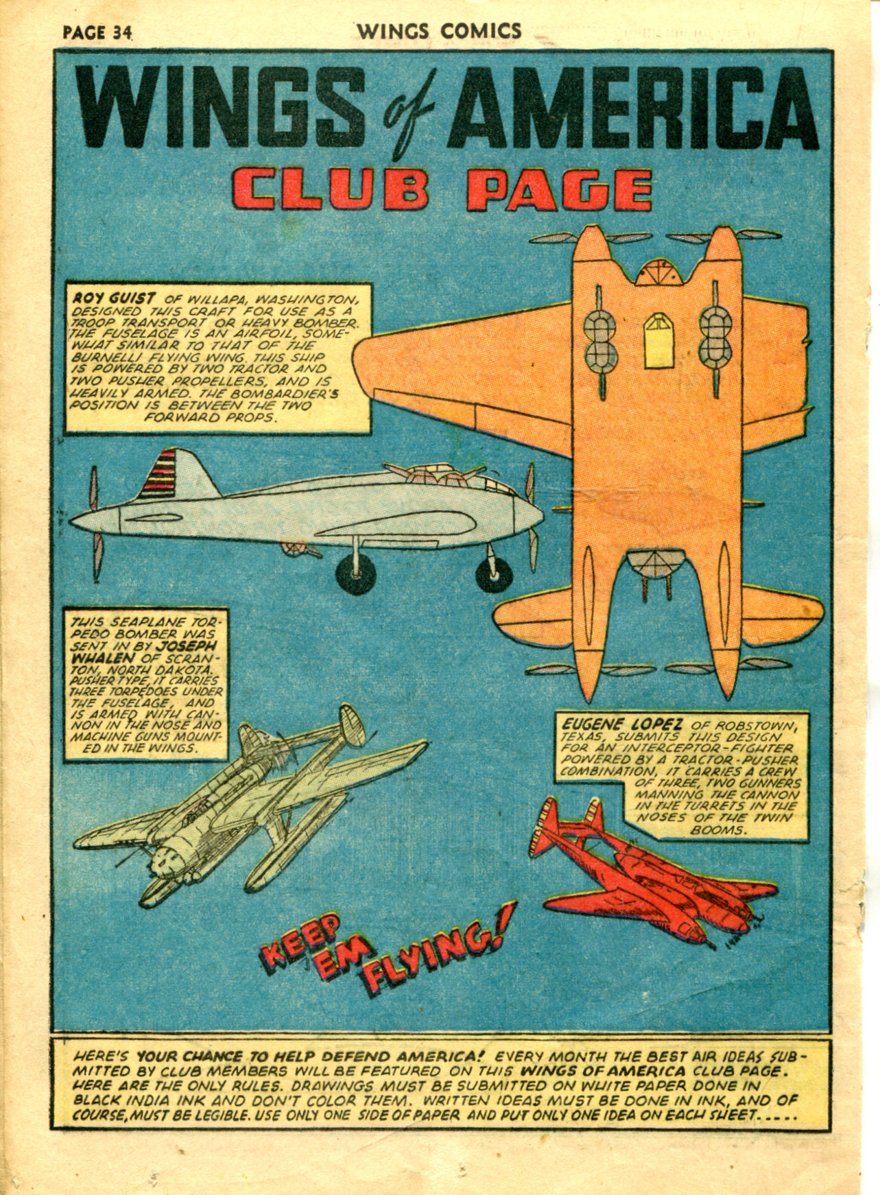 Read online Wings Comics comic -  Issue #25 - 35