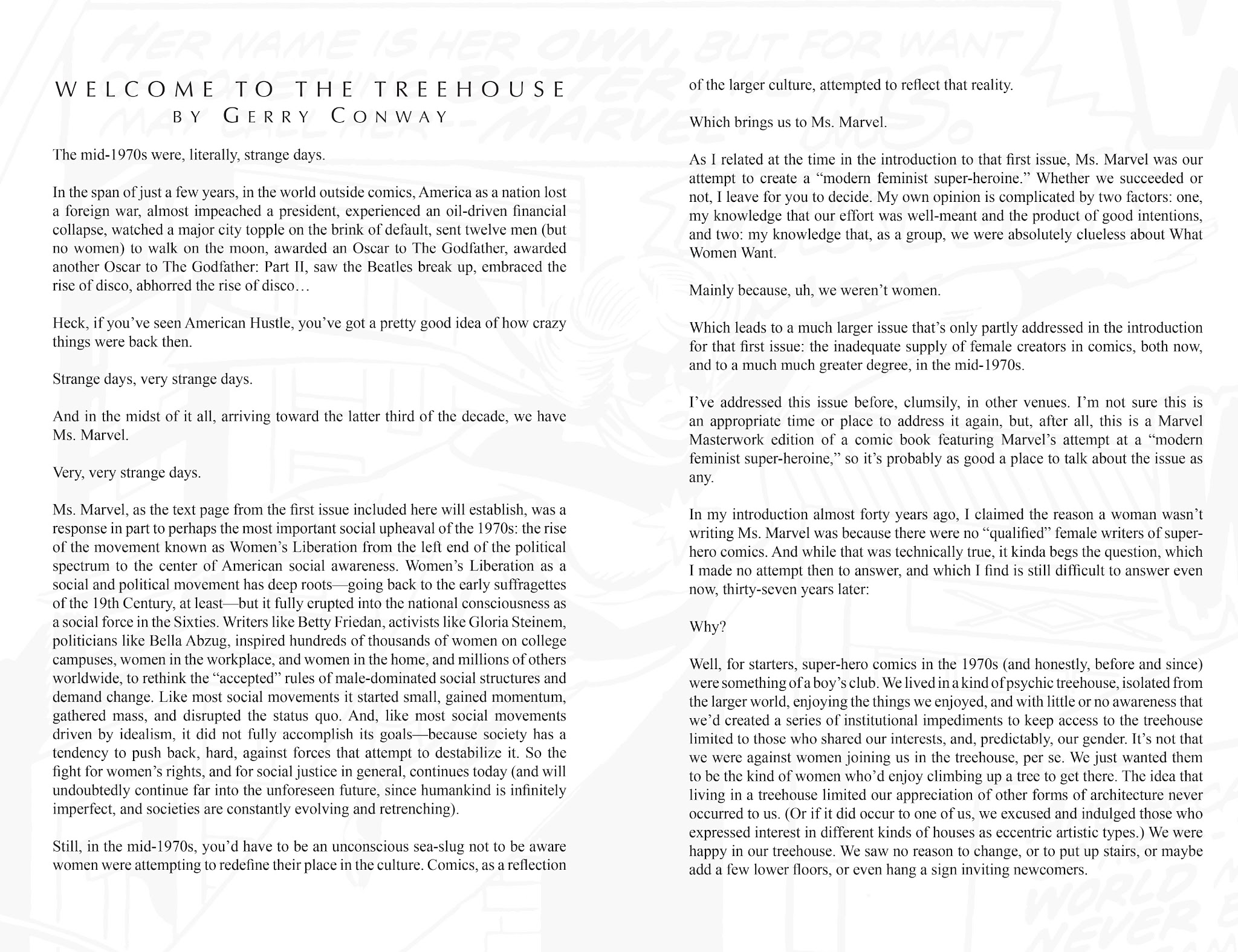 Read online Marvel Masterworks: Ms. Marvel comic -  Issue # TPB 1 - 5