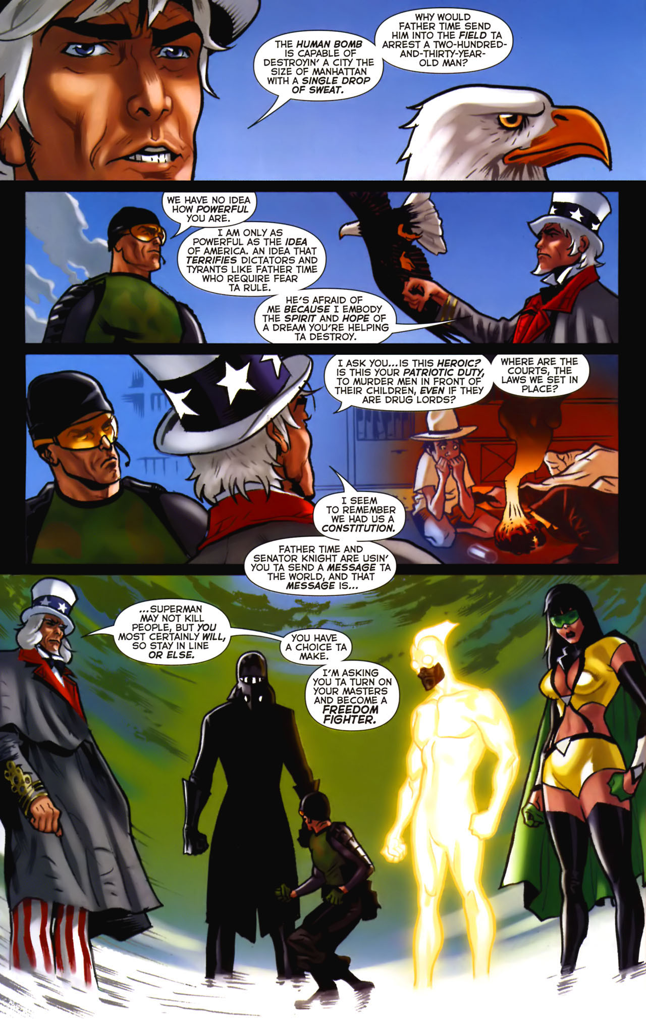 Read online Uncle Sam and the Freedom Fighters (2006) comic -  Issue #2 - 12