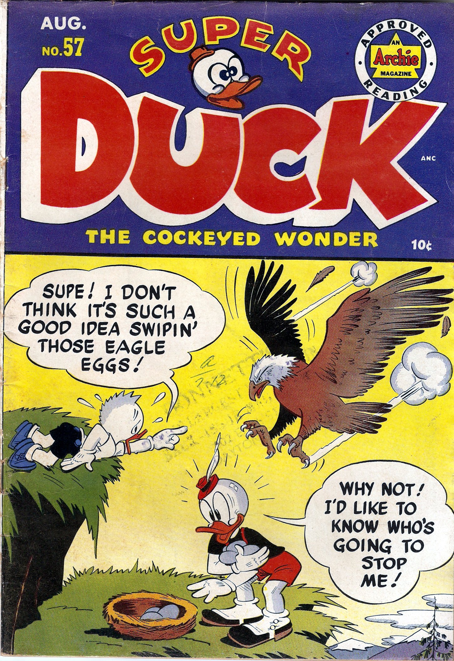Read online Super Duck Comics comic -  Issue #57 - 1