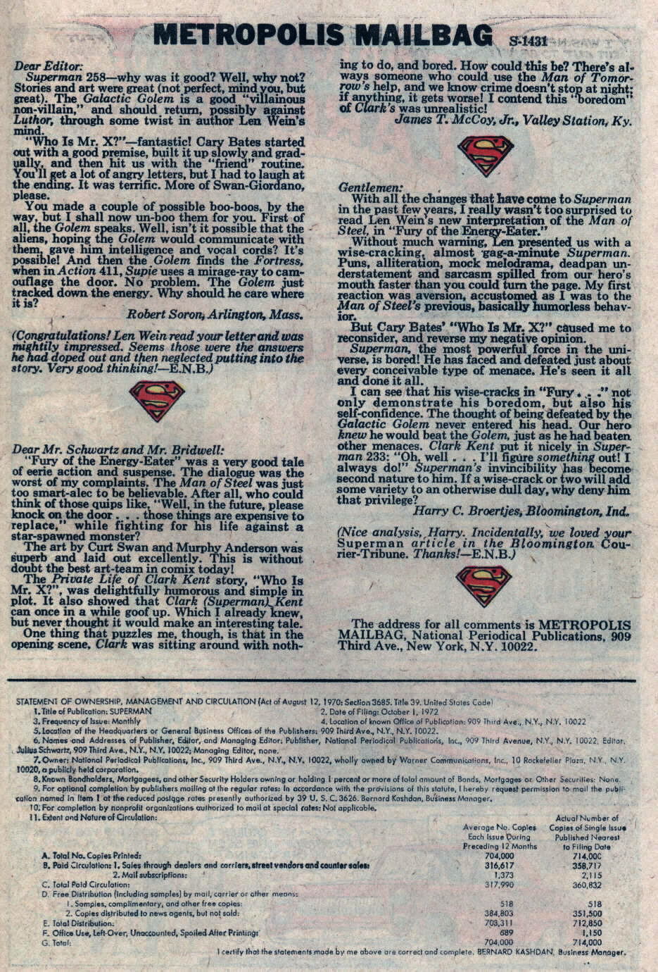 Read online Superman (1939) comic -  Issue #262 - 23
