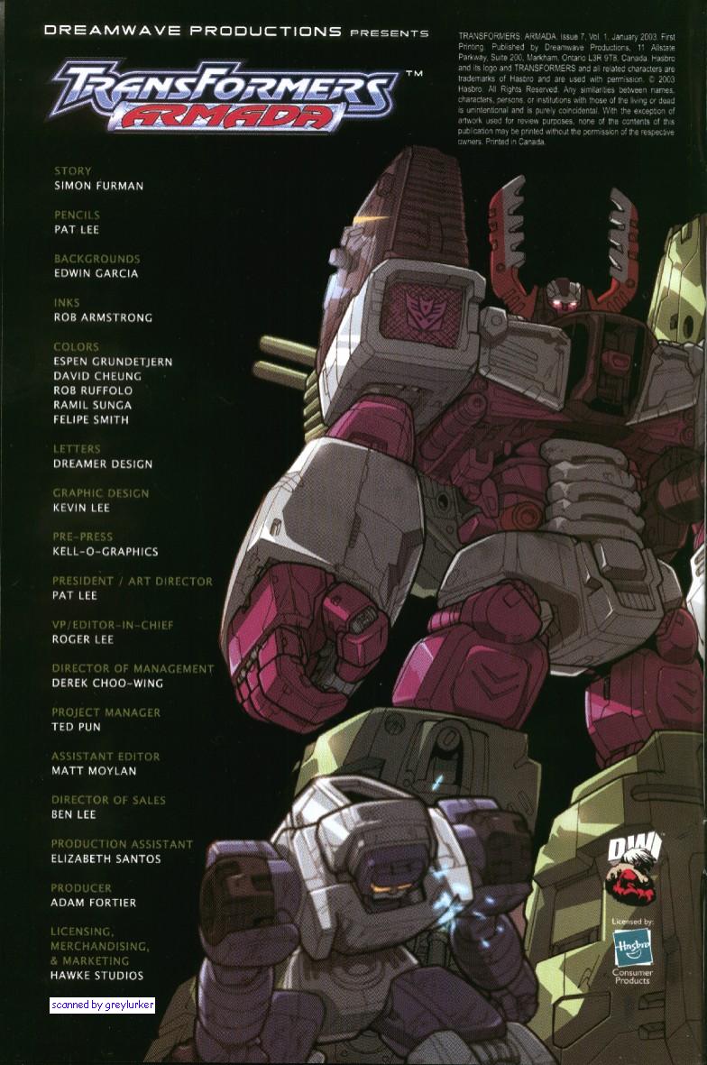 Read online Transformers Armada comic -  Issue #7 - 2