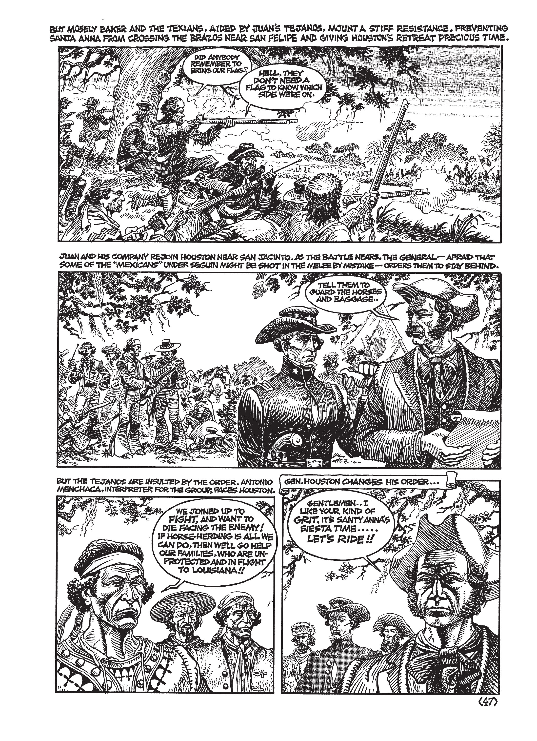 Read online Jack Jackson's American History: Los Tejanos and Lost Cause comic -  Issue # TPB (Part 1) - 51