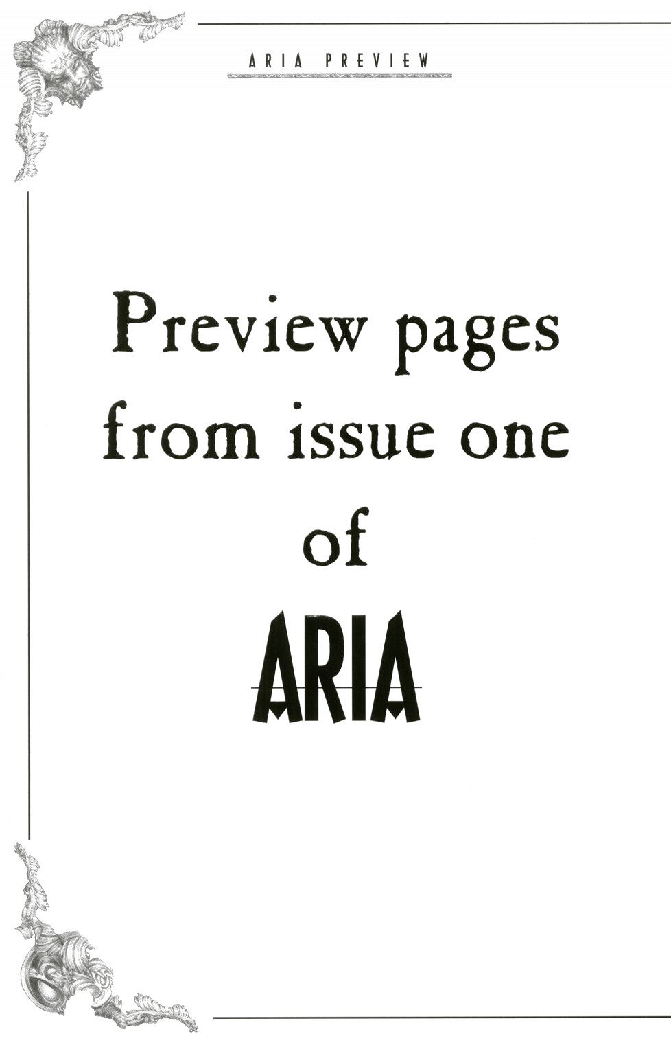 Read online Aria comic -  Issue # _Preview - 19