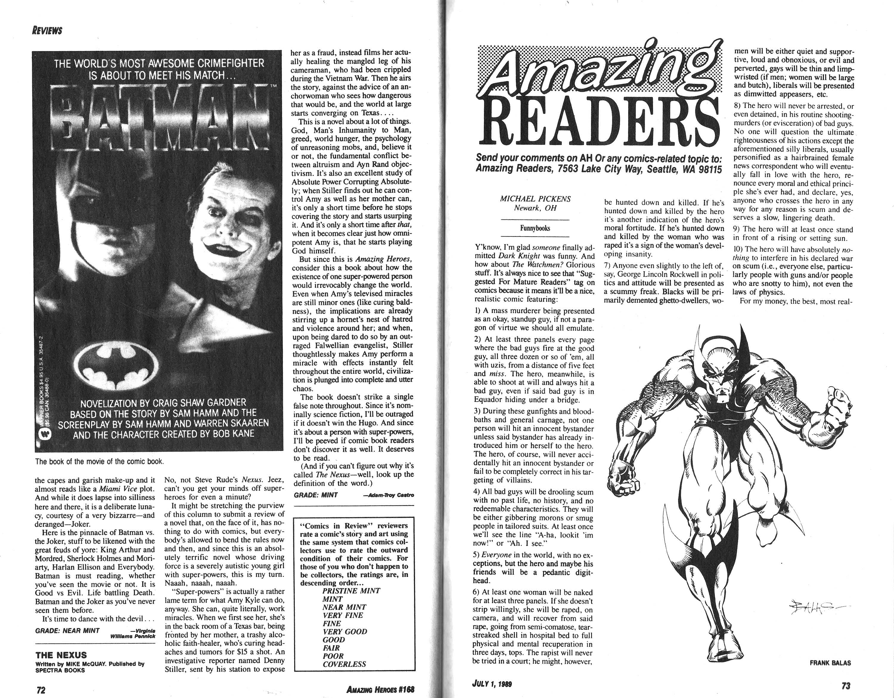 Read online Amazing Heroes comic -  Issue #168 - 37