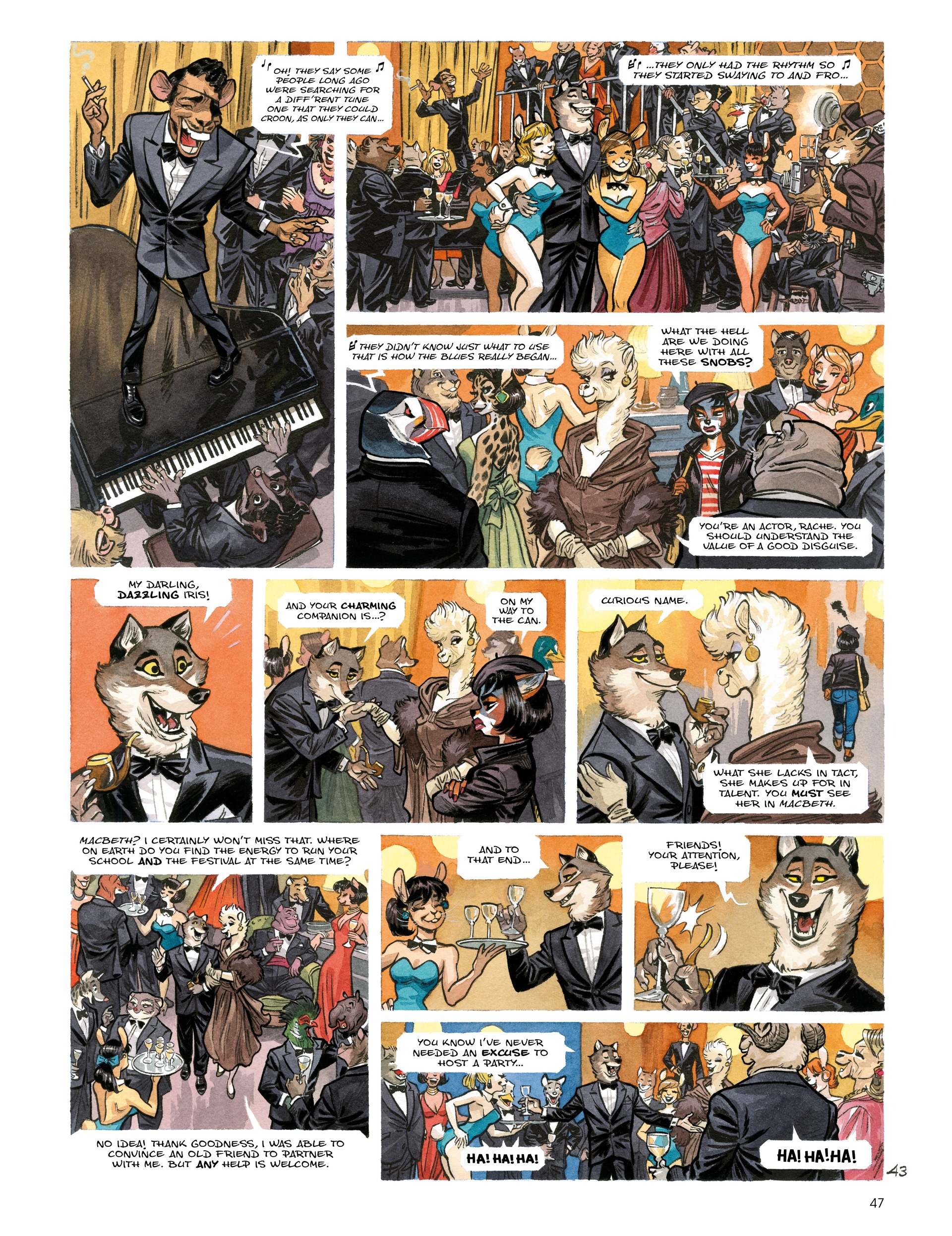 Read online Blacksad: They All Fall Down · Part One comic -  Issue # TPB - 49