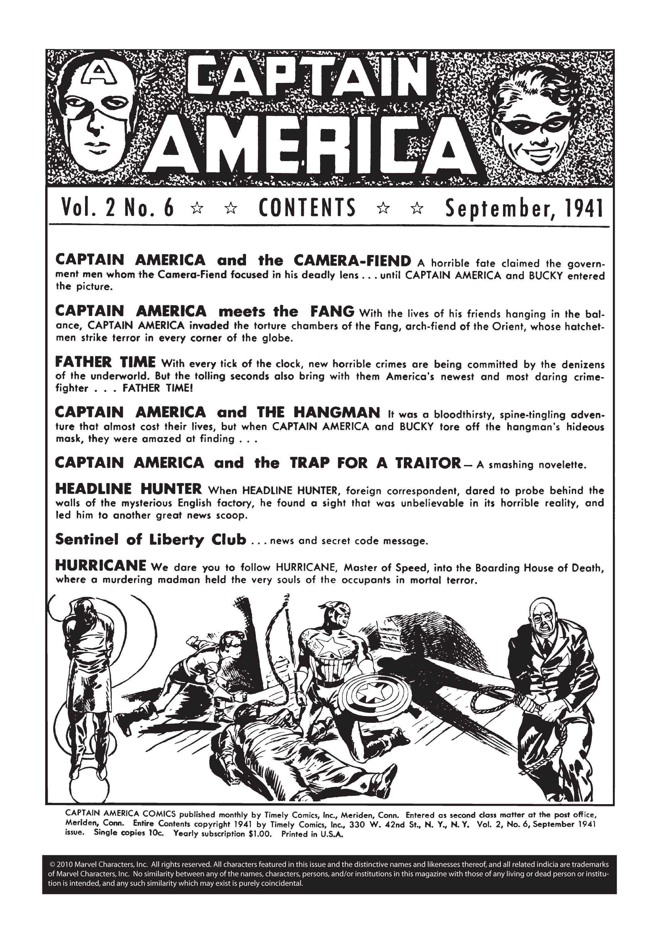Read online Captain America Comics comic -  Issue #6 - 2