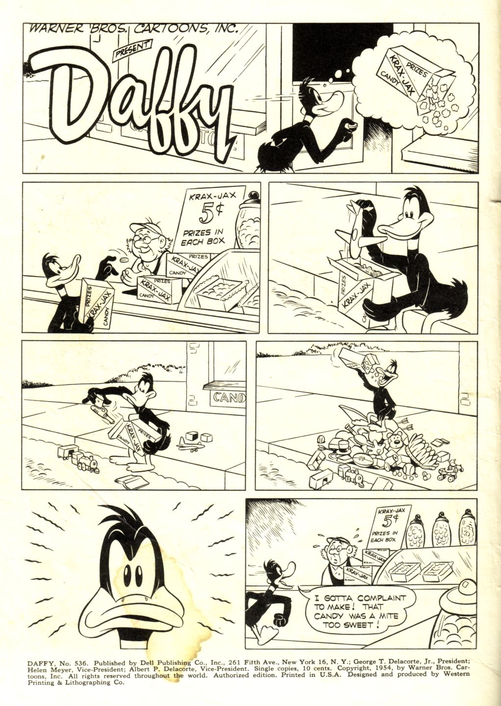 Read online Four Color Comics comic -  Issue #536 - 2