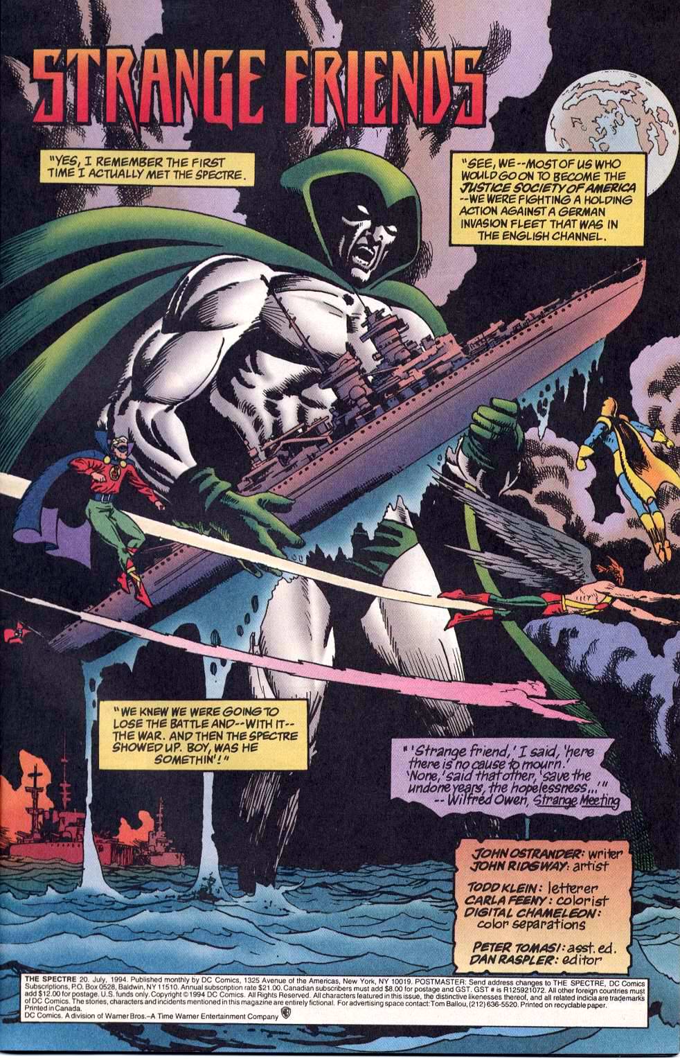 Read online The Spectre (1992) comic -  Issue #20 - 2