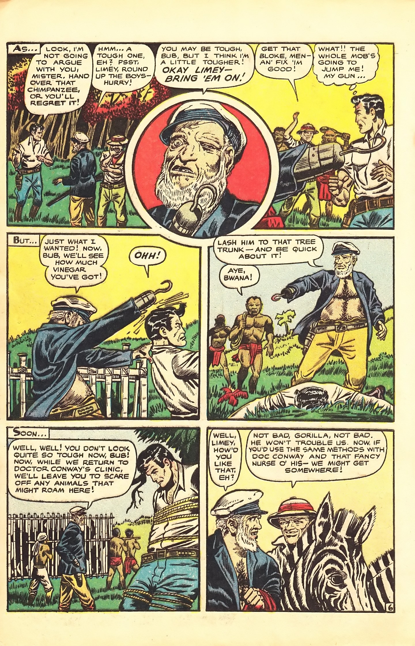Read online Sheena, Queen of the Jungle (1942) comic -  Issue #7 - 8