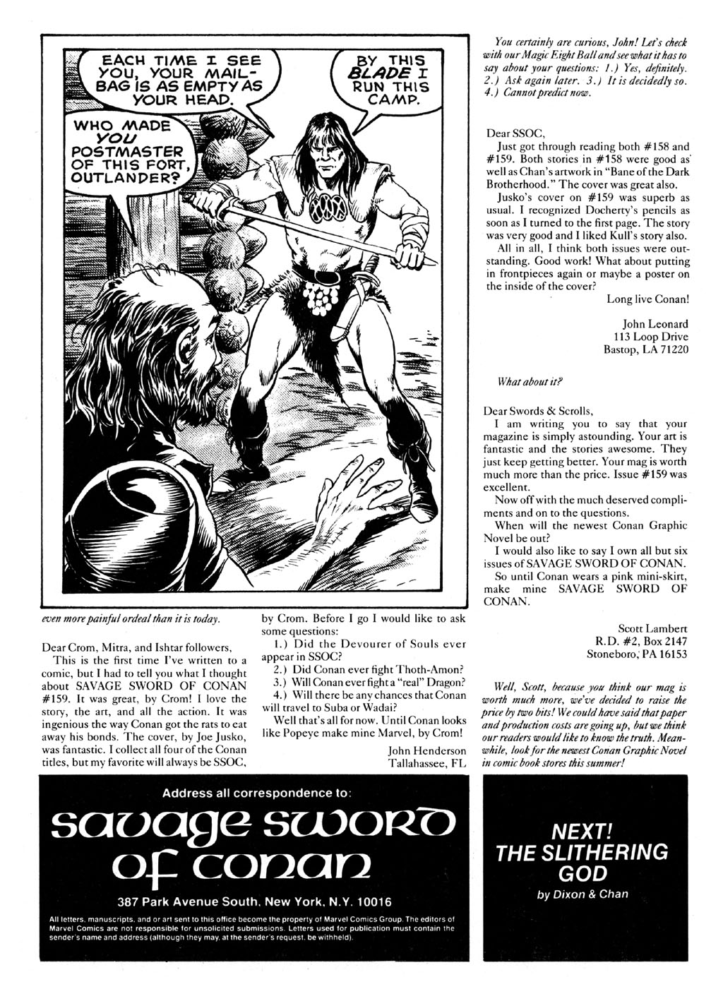 Read online The Savage Sword Of Conan comic -  Issue #163 - 4