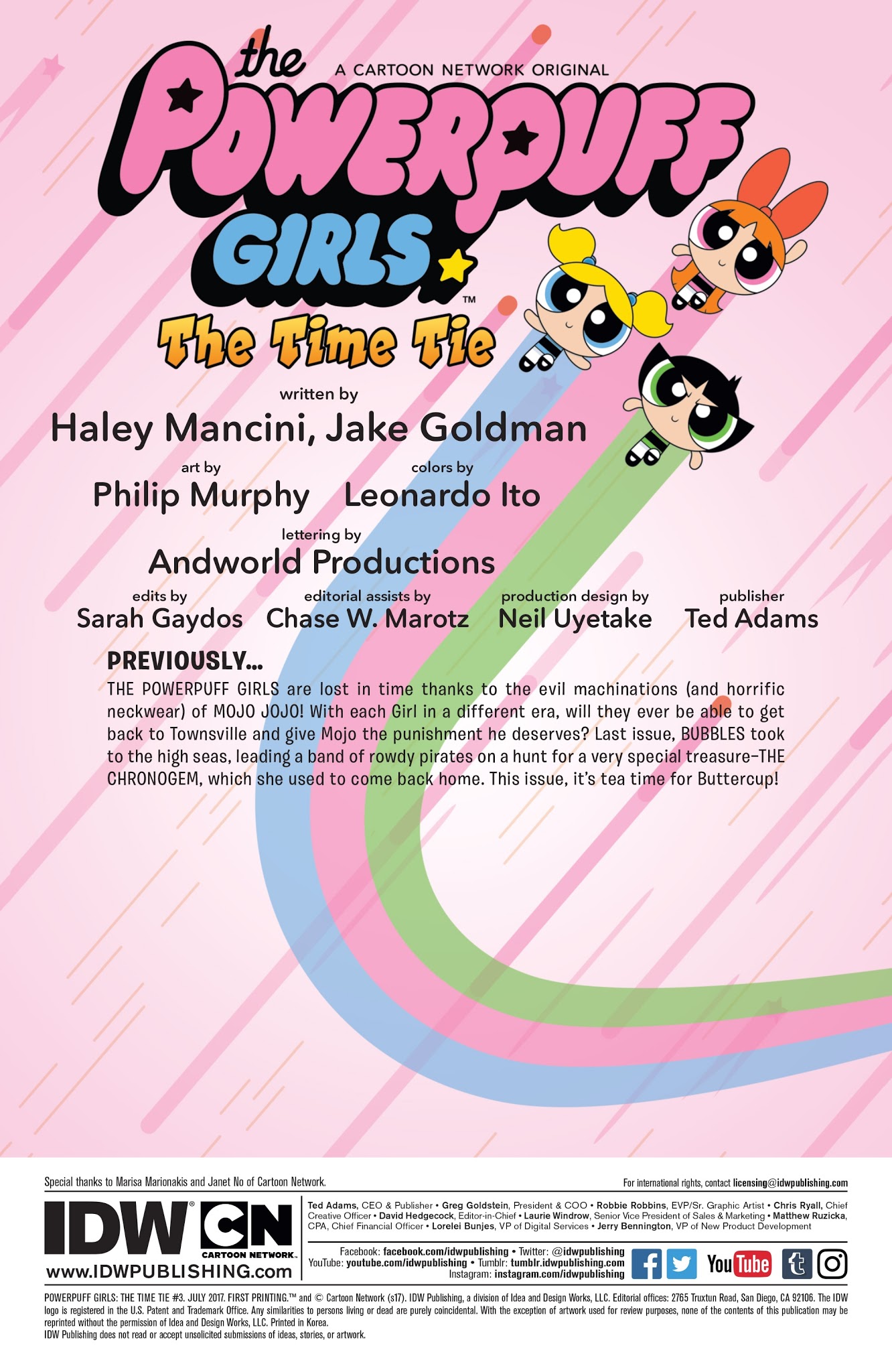 Read online Powerpuff Girls: The Time Tie comic -  Issue #3 - 2
