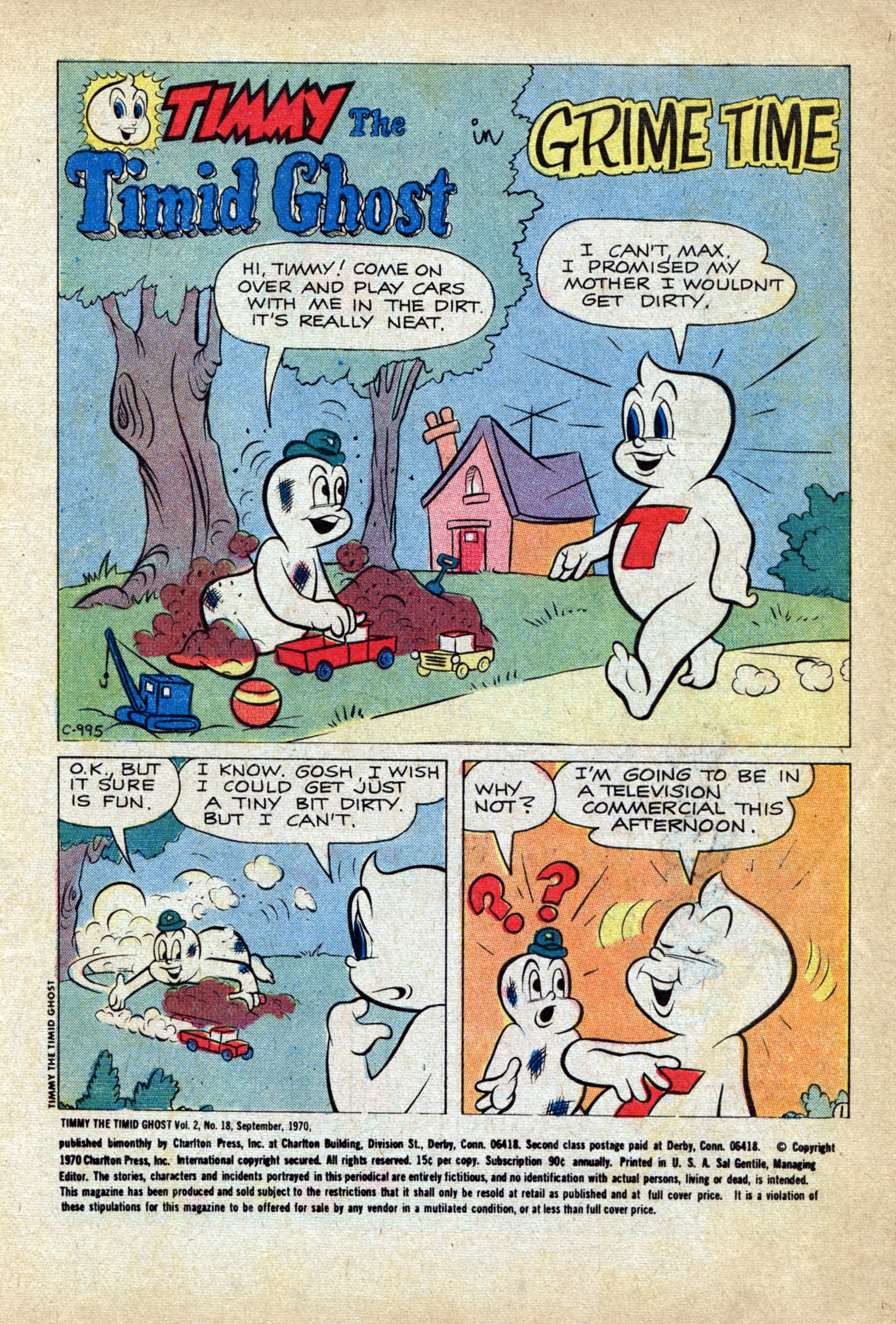 Read online Timmy the Timid Ghost comic -  Issue #18 - 3