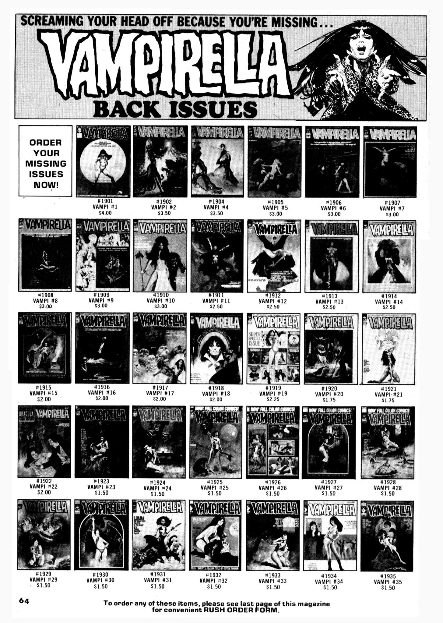 Read online Vampirella (1969) comic -  Issue #37 - 64