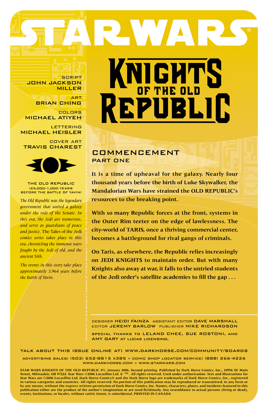 Read online Star Wars: Knights Of The Old Republic comic -  Issue #1 - 2