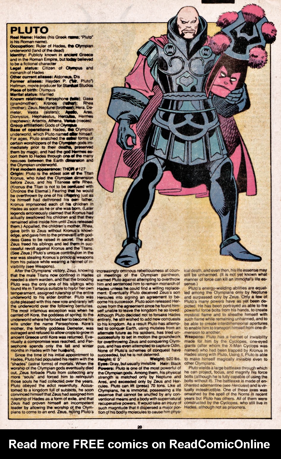 Read online The Official Handbook of the Marvel Universe comic -  Issue #8 - 21