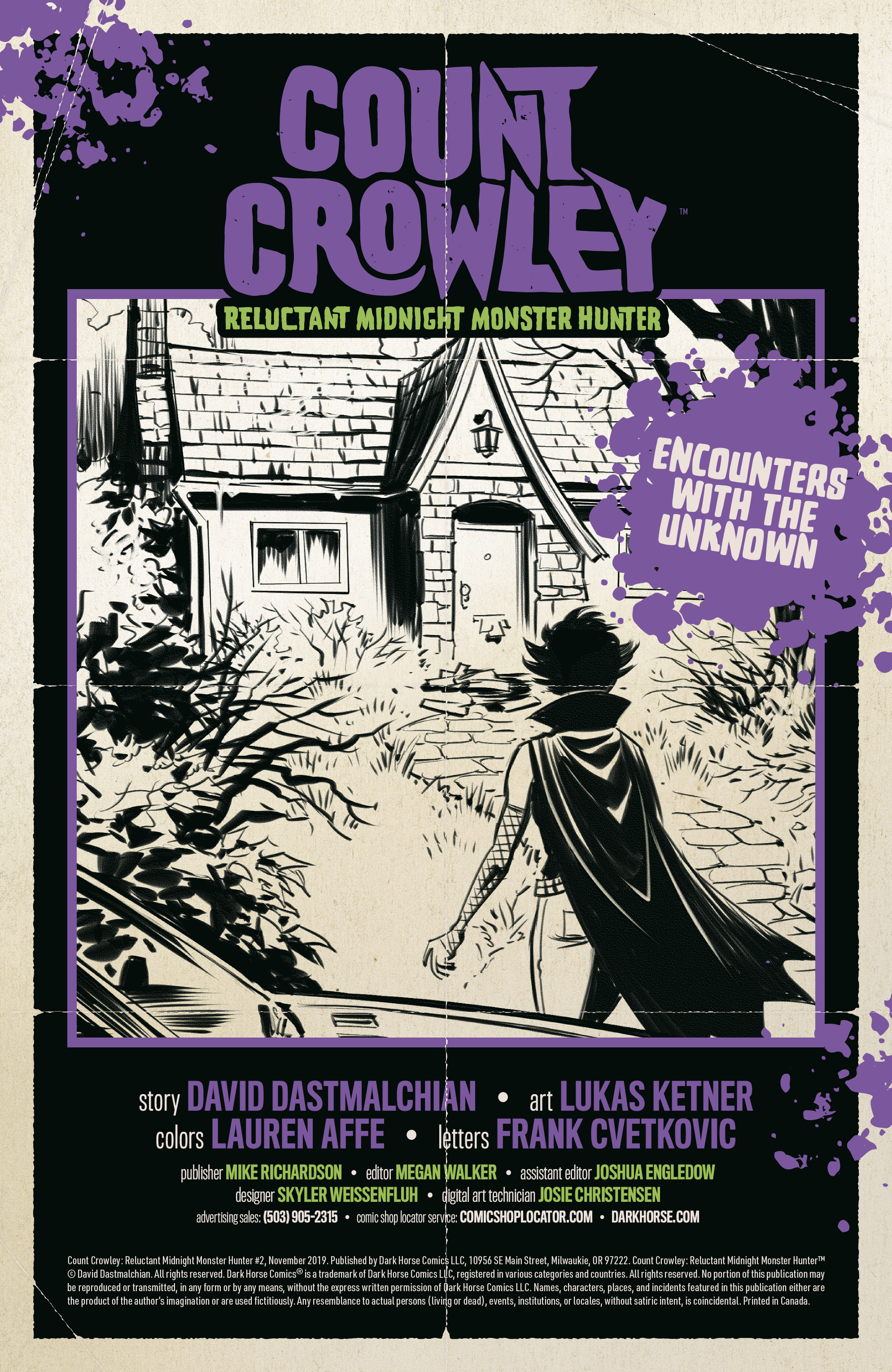 Read online Count Crowley: Reluctant Midnight Monster Hunter comic -  Issue #2 - 2